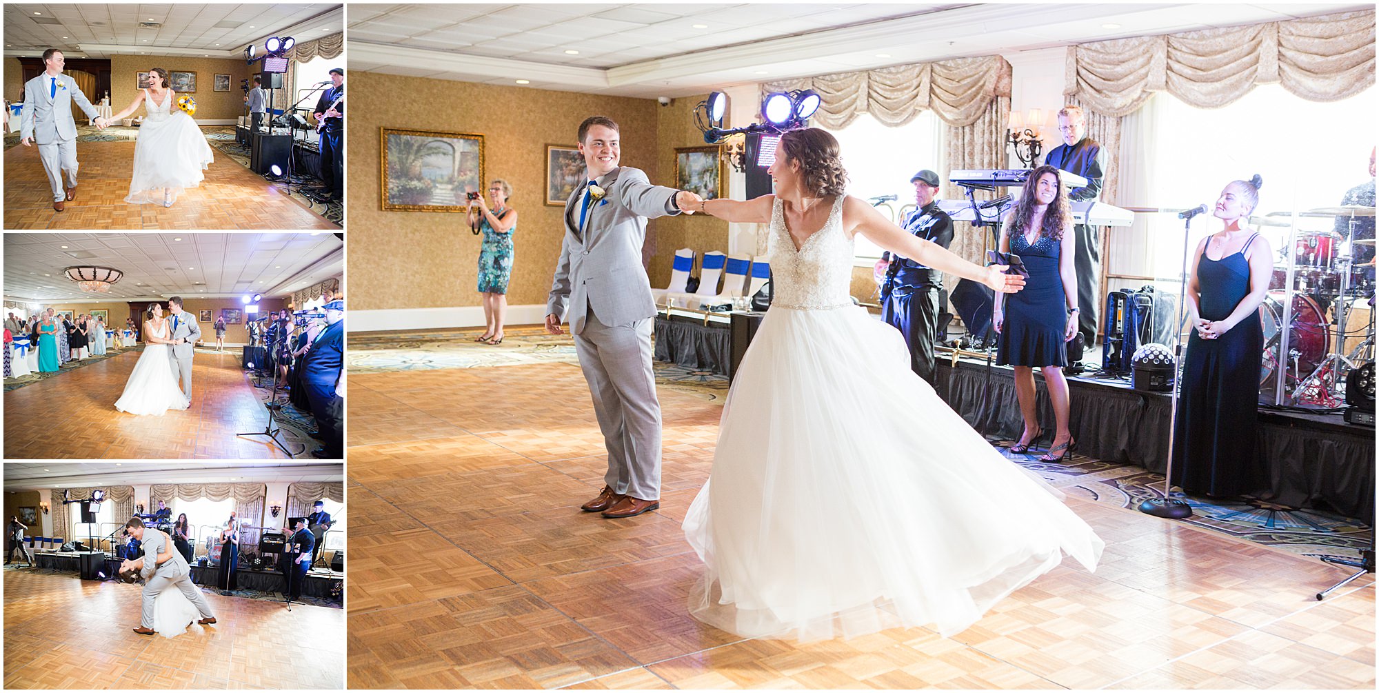 Bride & groom share first dance at The Grand Hotel Cape May wedding