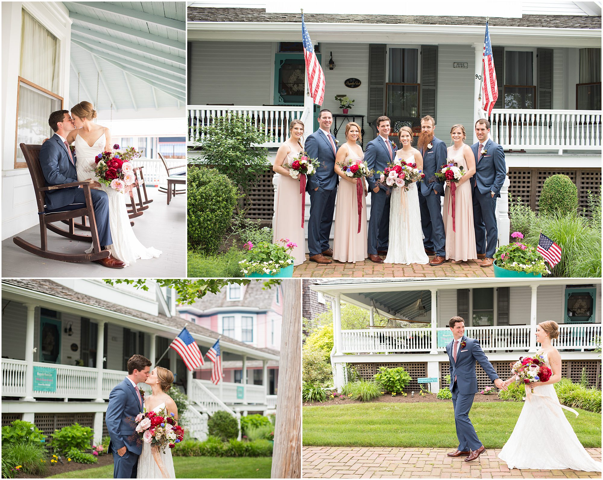 Best Locations for Cape May wedding photos: Magnolia Porch House