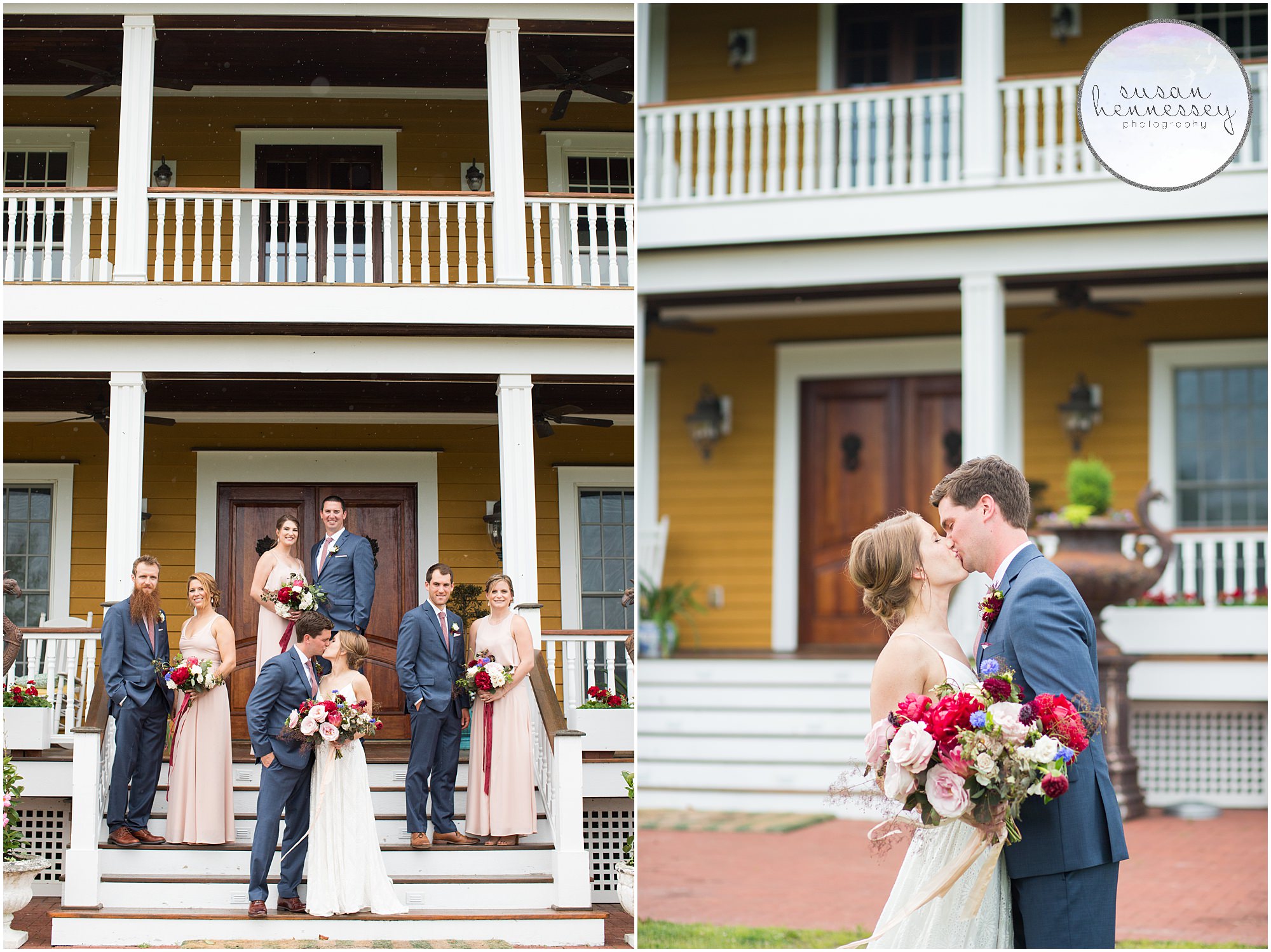 Best Wedding Venues in Cape May: Willow Creek Winery Bridal Party portraits