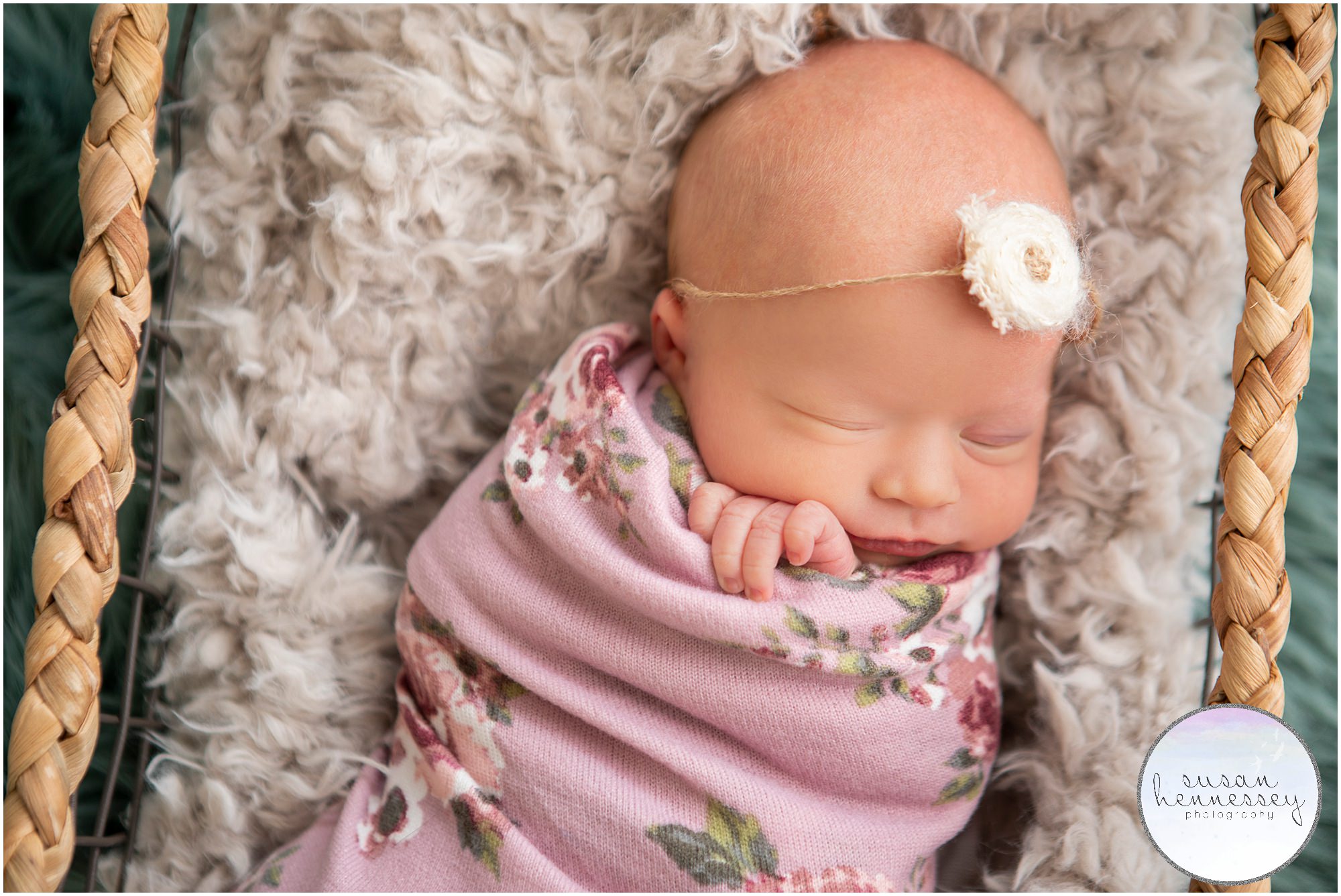 A look back at Maura's newborn session following her Rainbow Themed Cake Smash session.