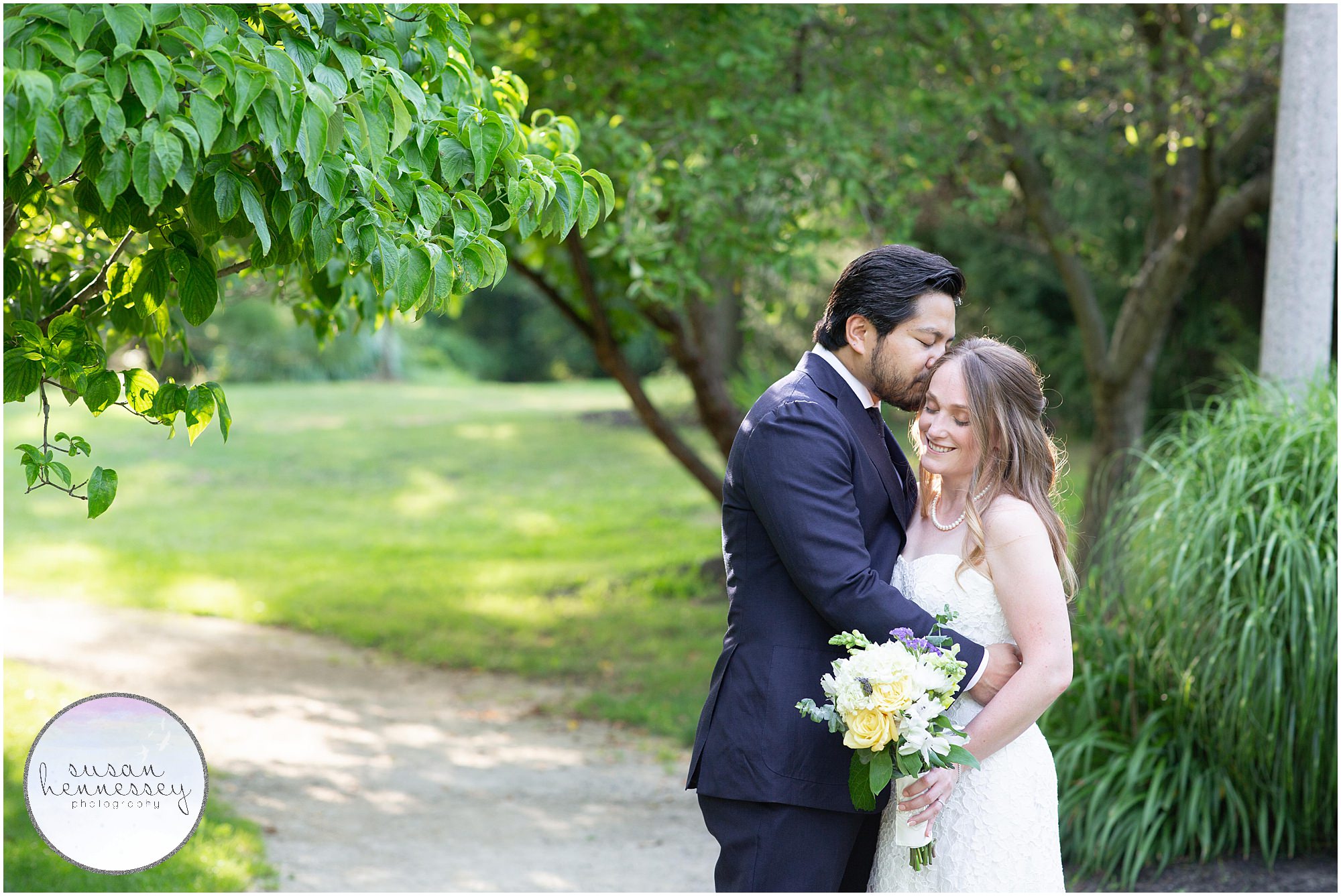 Sayen gardens in Hamilton, NJ is the perfect location for an intimate wedding