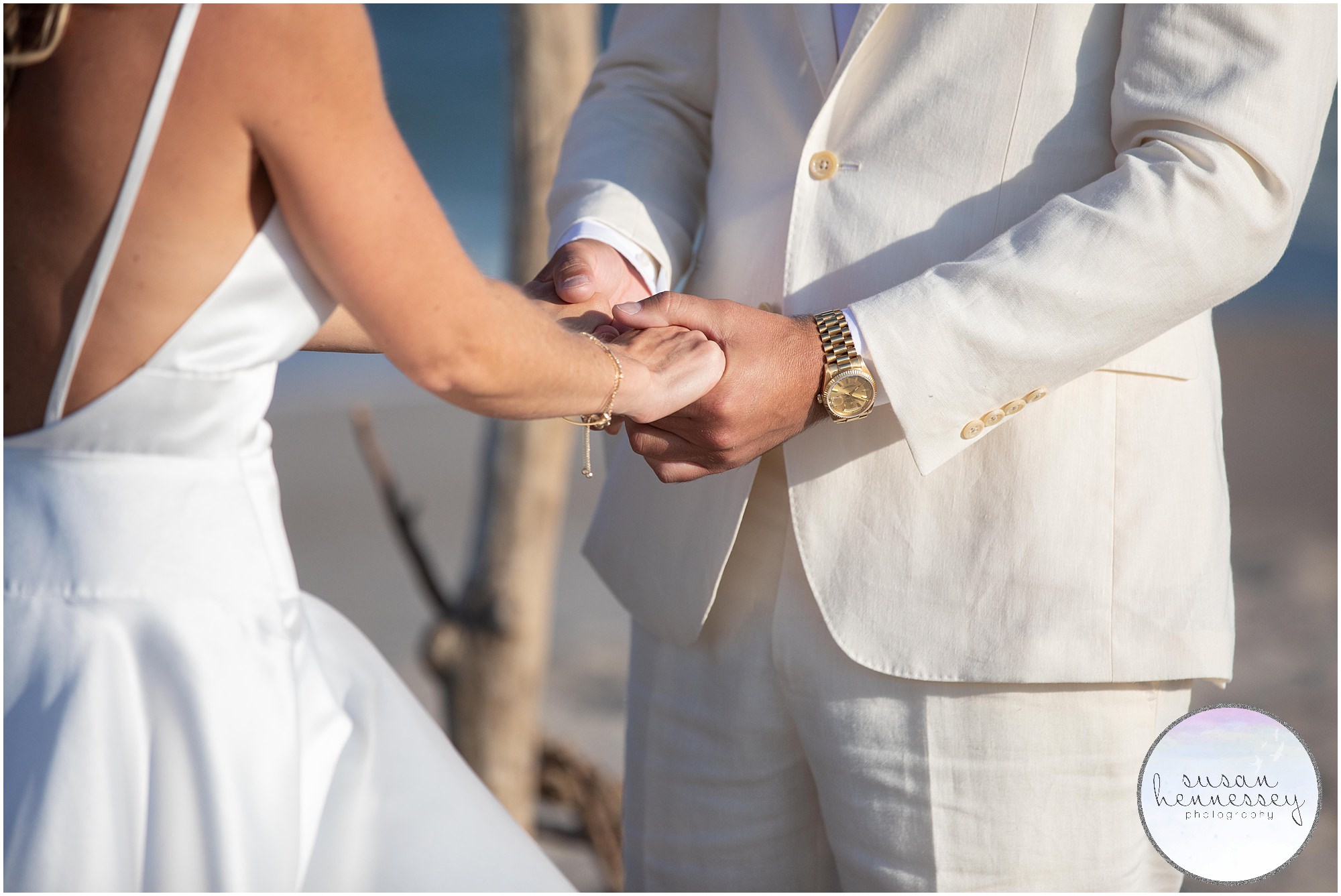 A couple has intimate South Jersey microwedding ceremony in Bay Head, NJ