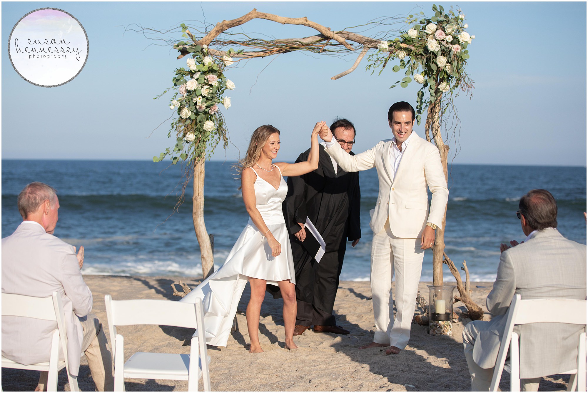 A ceremony on the beach in Bay Head