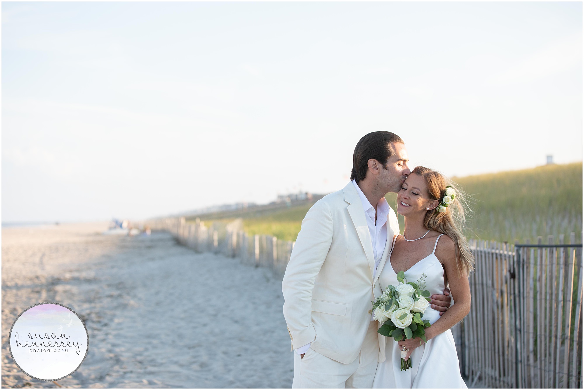 Beach portraits at South Jersey microwedding