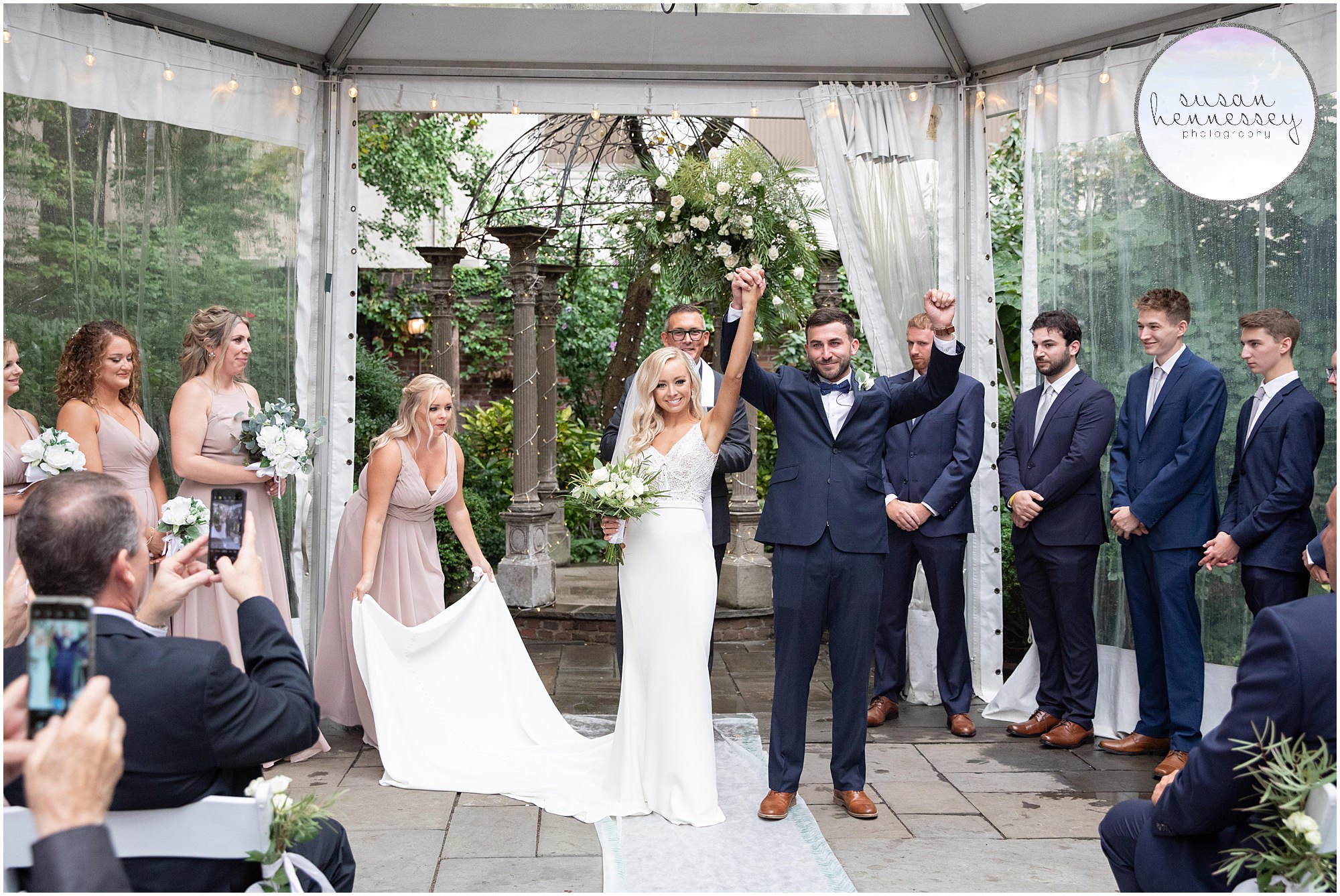 A ceremony at the Morris House Hotel 