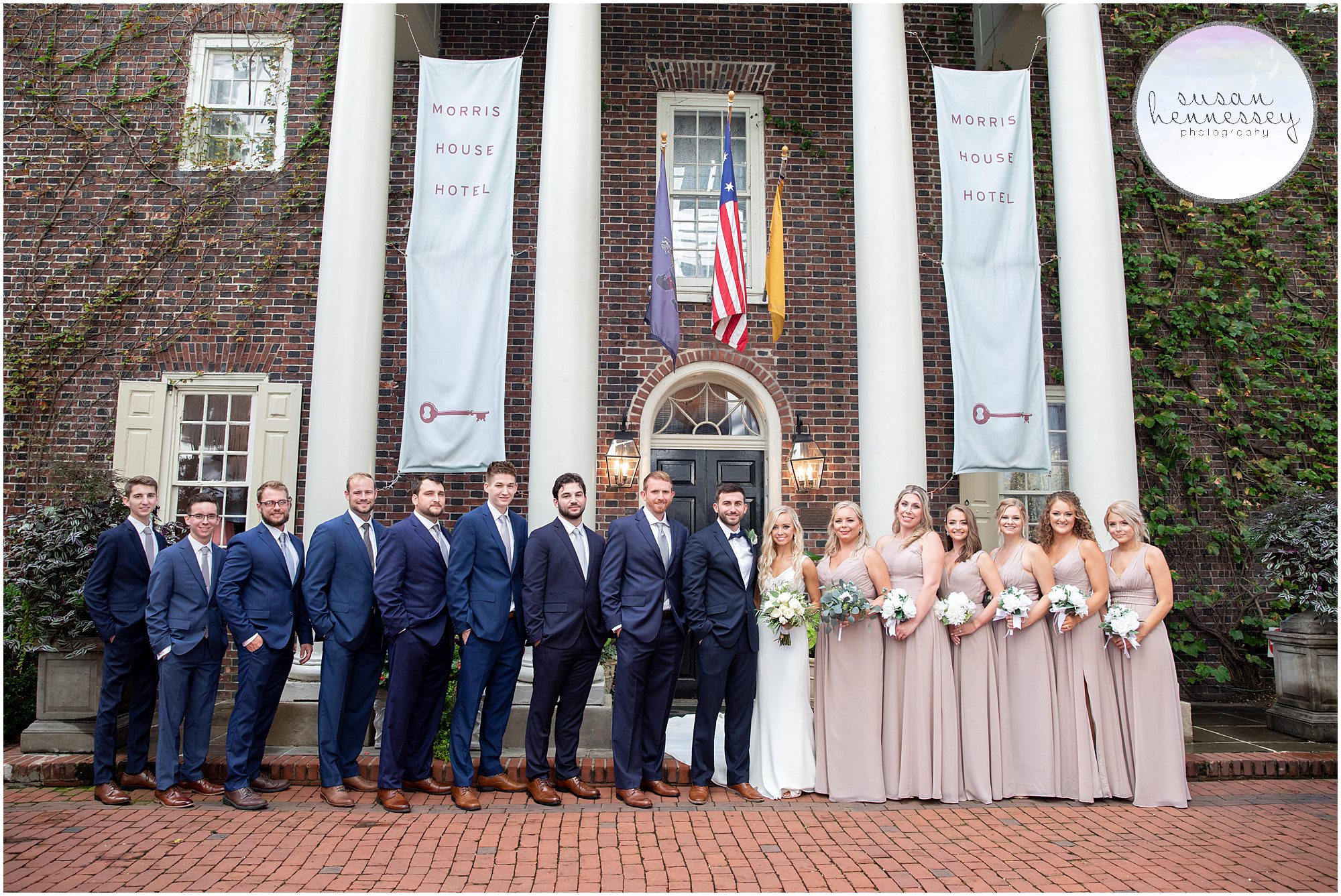 Bridal party portraits at Philly wedding