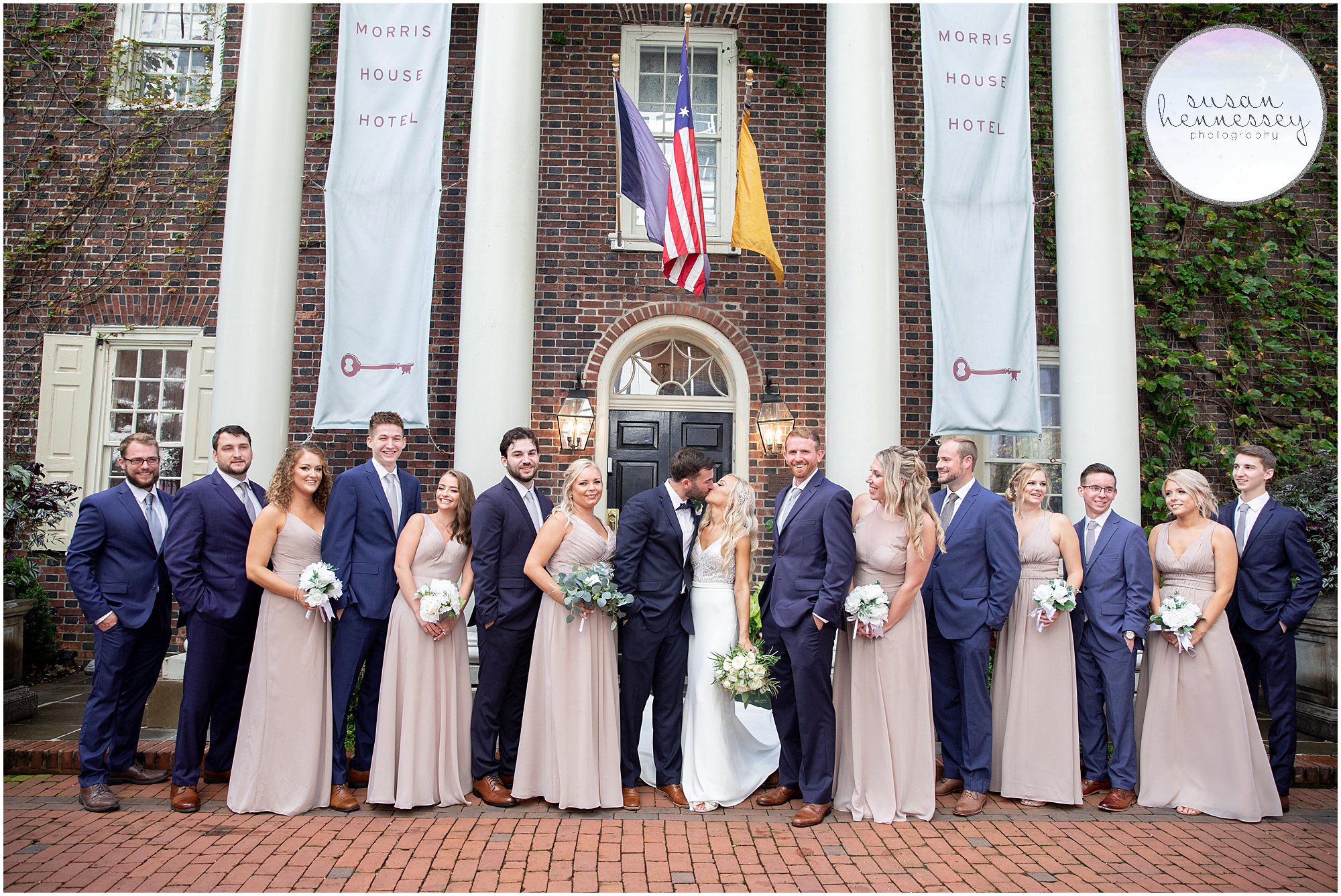 Bridal party portraits at Philadelphia microwedding