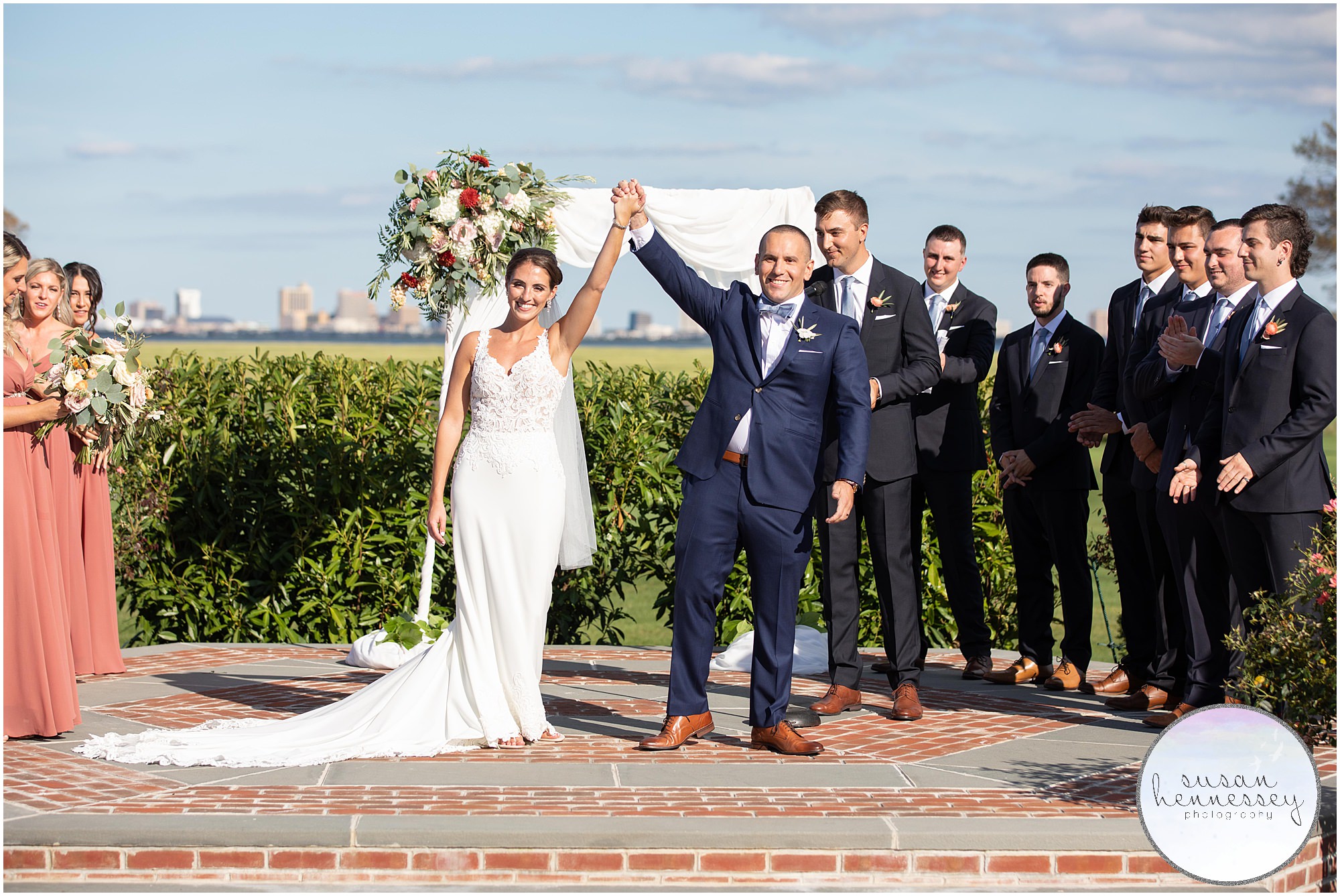 Outdoor ceremony at Atlantic City Country Club