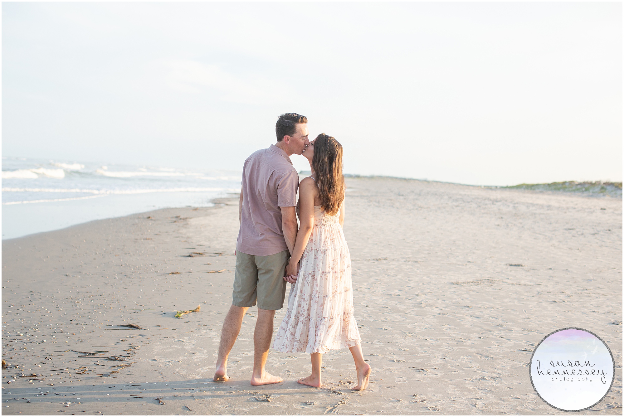 Romantic images from Corson's Inlet Engagement Session