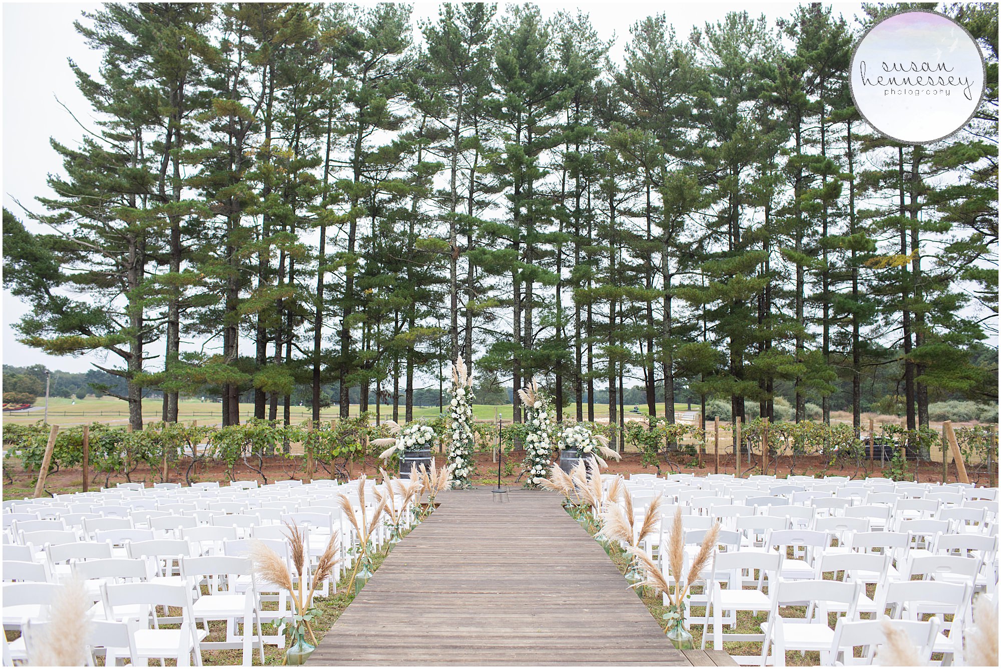 Ceremony site at Renault Winery