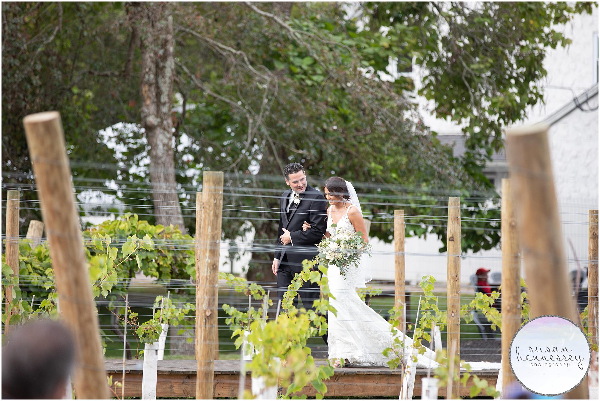 Ceremony at Renault Winery wedding in Egg Harbor City, NJ