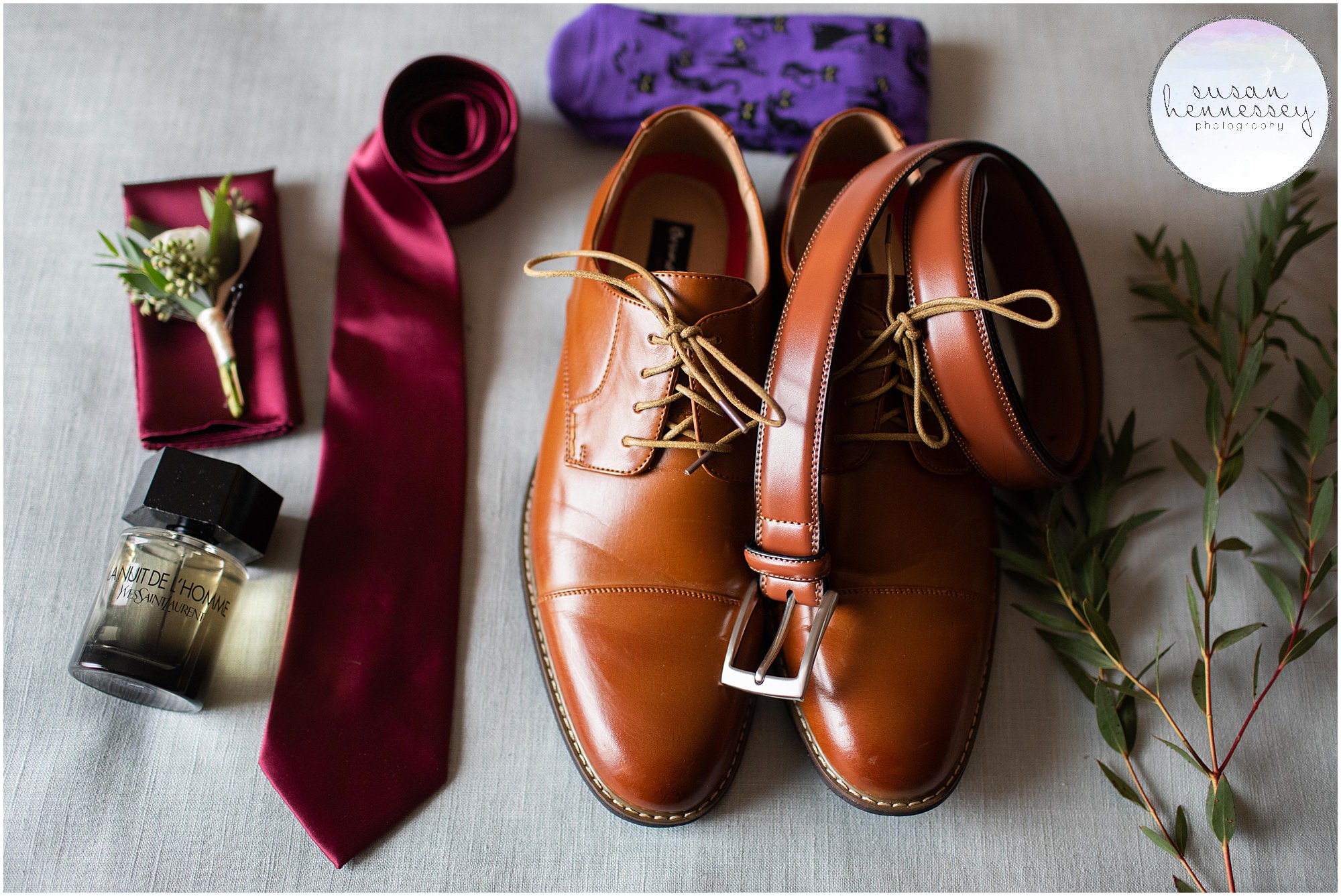 Groom details at Fall Wedding at Old York Country Club