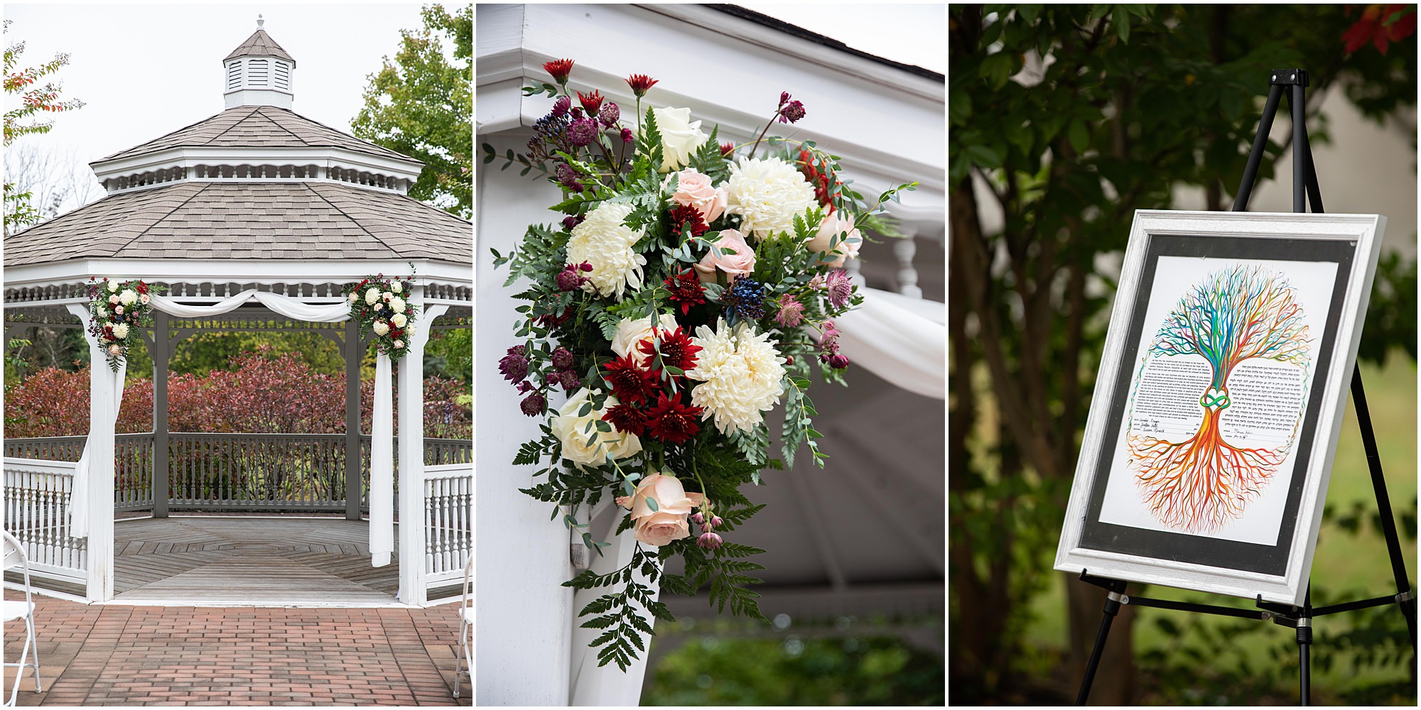 Details of ceremony at Wedding at Old York Country Club