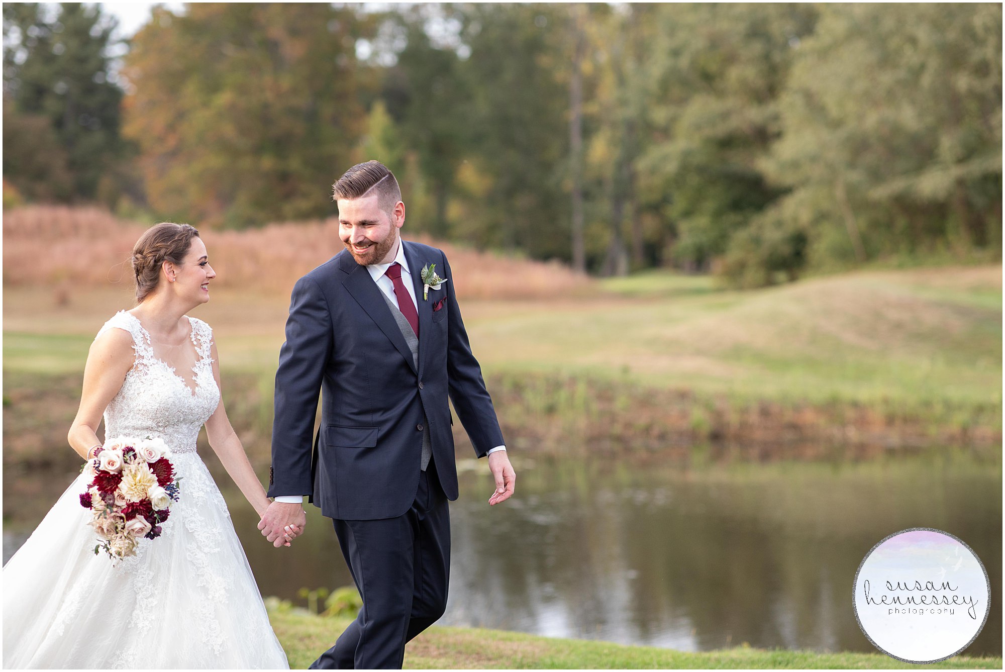 Candice and Jon had a Fall Wedding at Old York Country Club