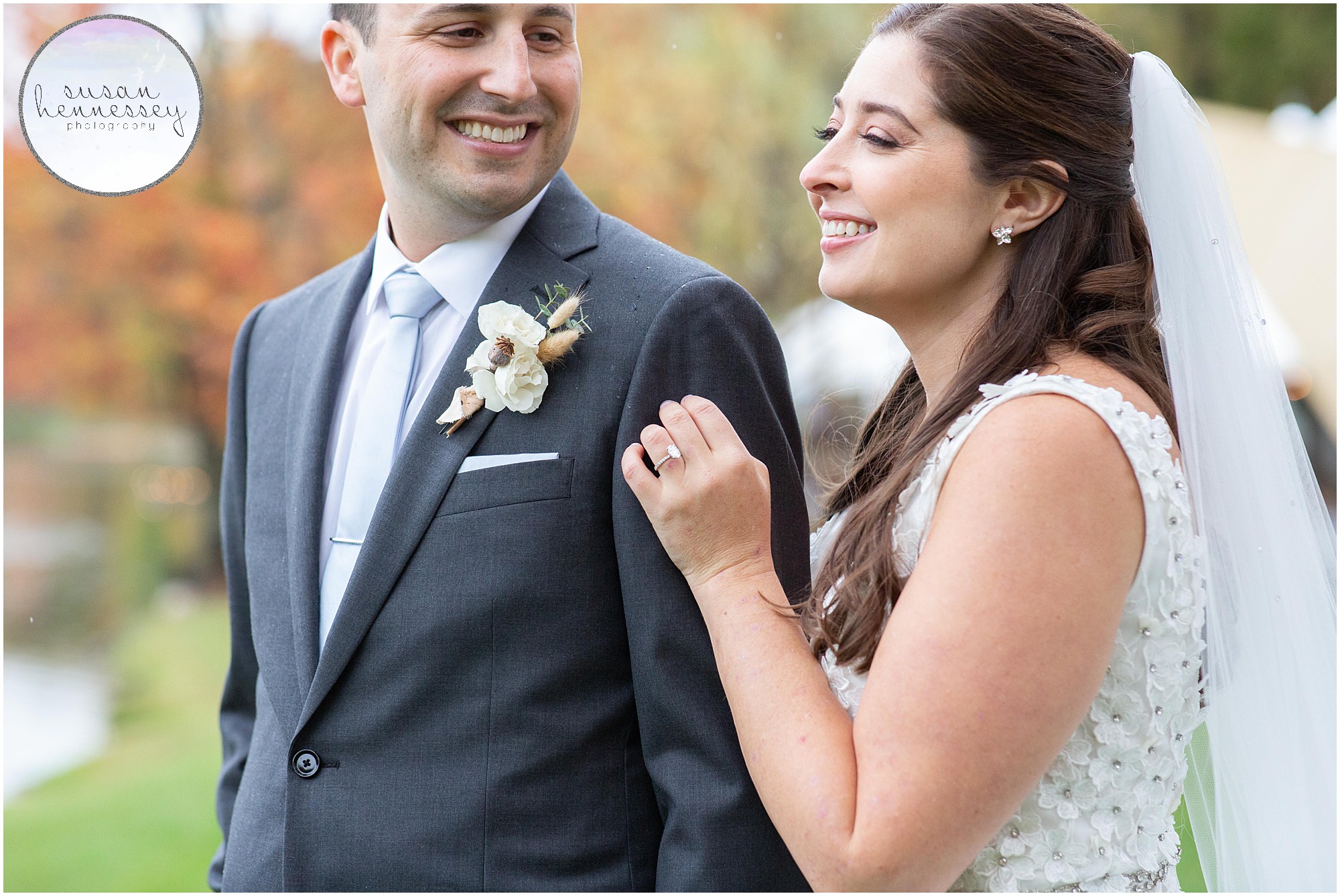 Romantic Fall portraits at microwedding at Andre's Lakeside Dining