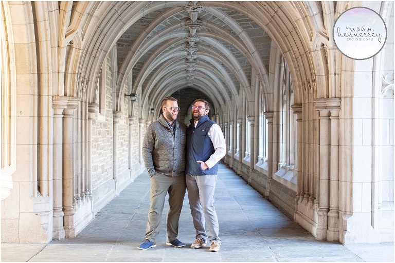 Same sex Engagement Session at Princeton University 