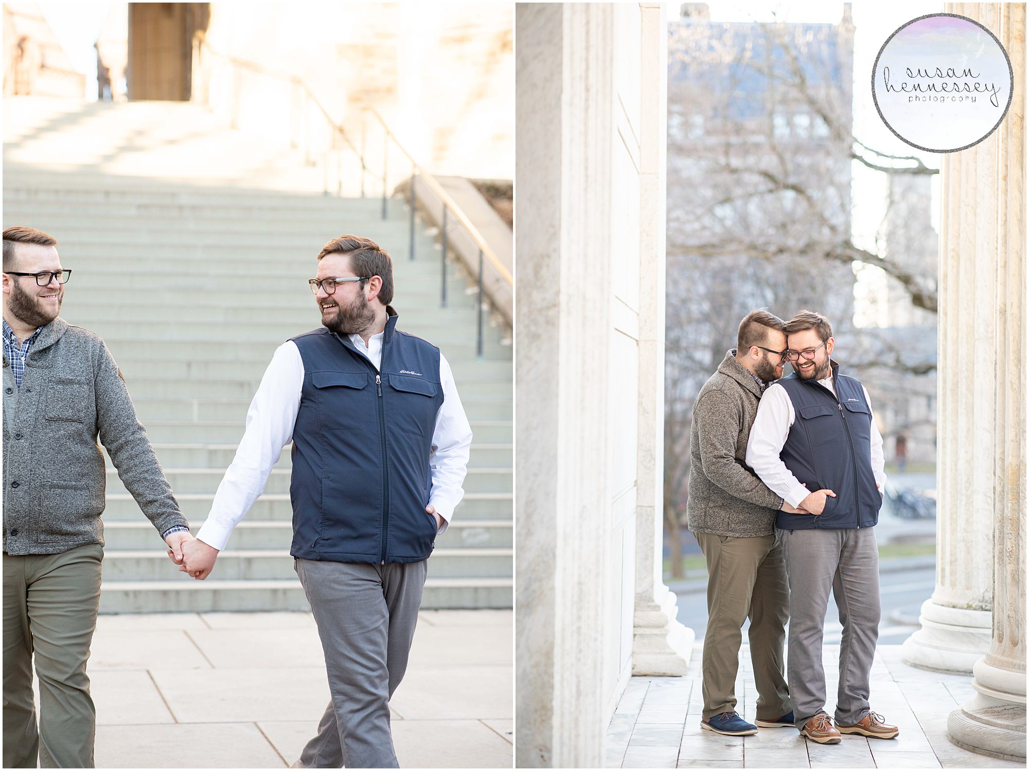 Engagement Session at Princeton University at Clio Hall