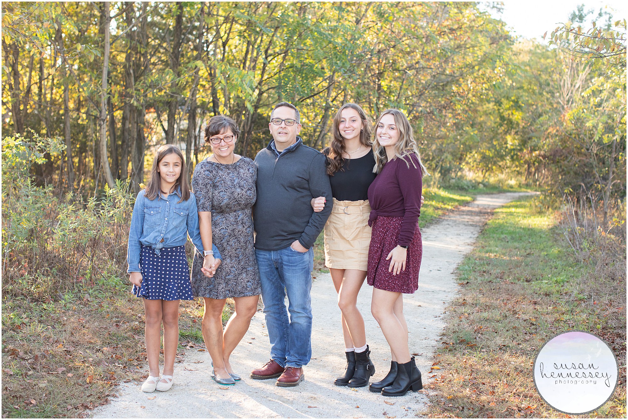 South Jersey holiday family photos at Boundary Creek