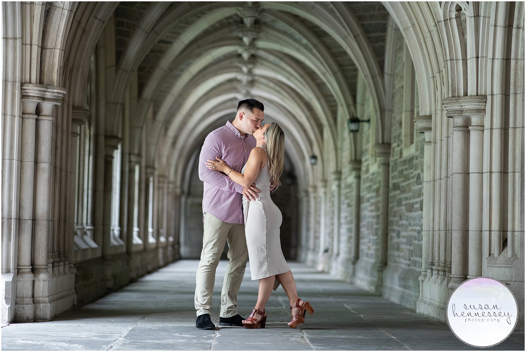 Engaged high school sweethearts at their Princeton Engagement Session 