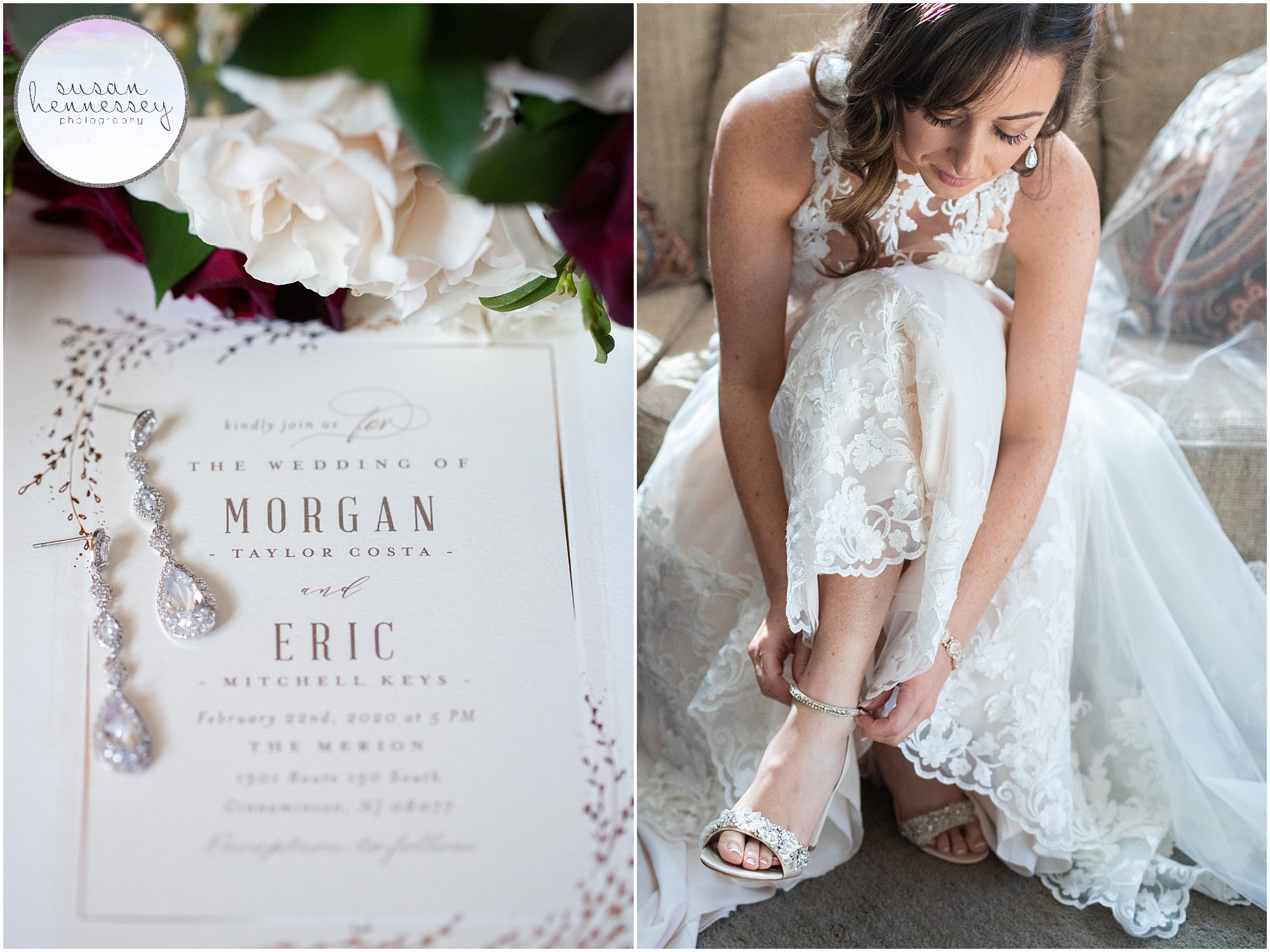 Susan Hennessey Photography Best of 2020 Weddings - The Merion in Cinnaminson Bridal details and bride getting dressed