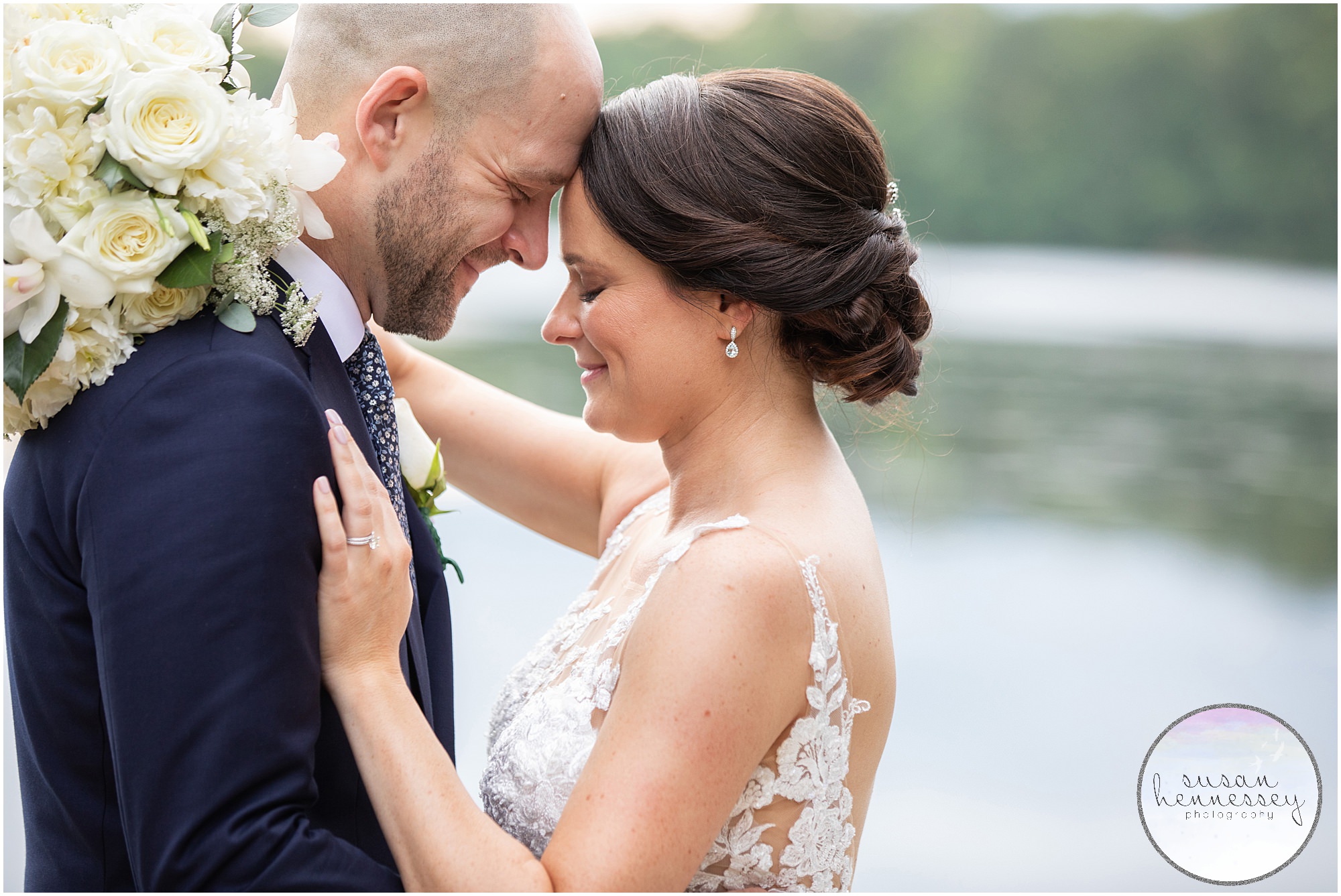 Susan Hennessey Photography Best of 2020 Weddings - South Jersey lake house wedding bride and groom portraits