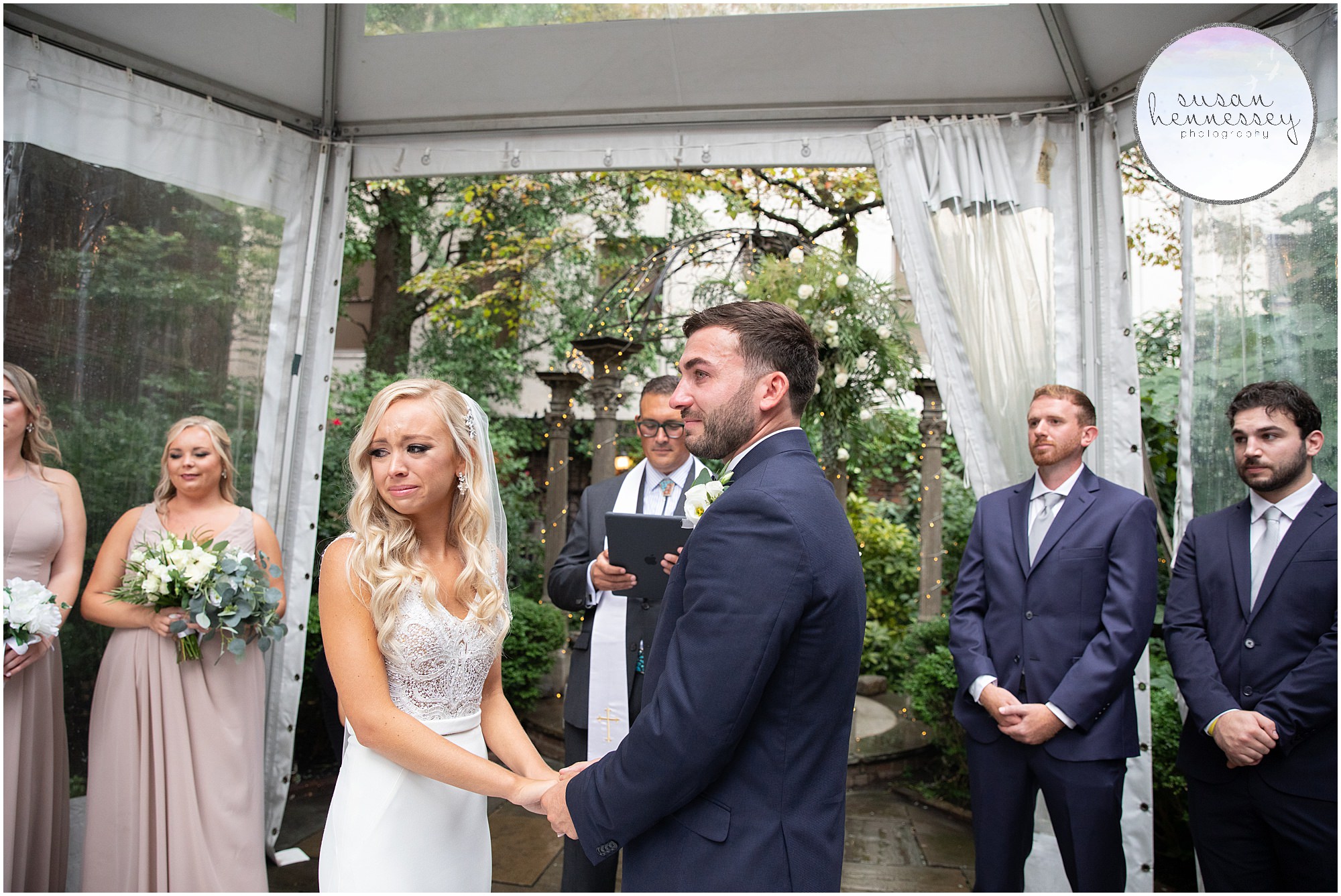 Susan Hennessey Photography Best of 2020 Weddings - Emotional ceremony at Philadelphia microwedding at Morris House Hotel