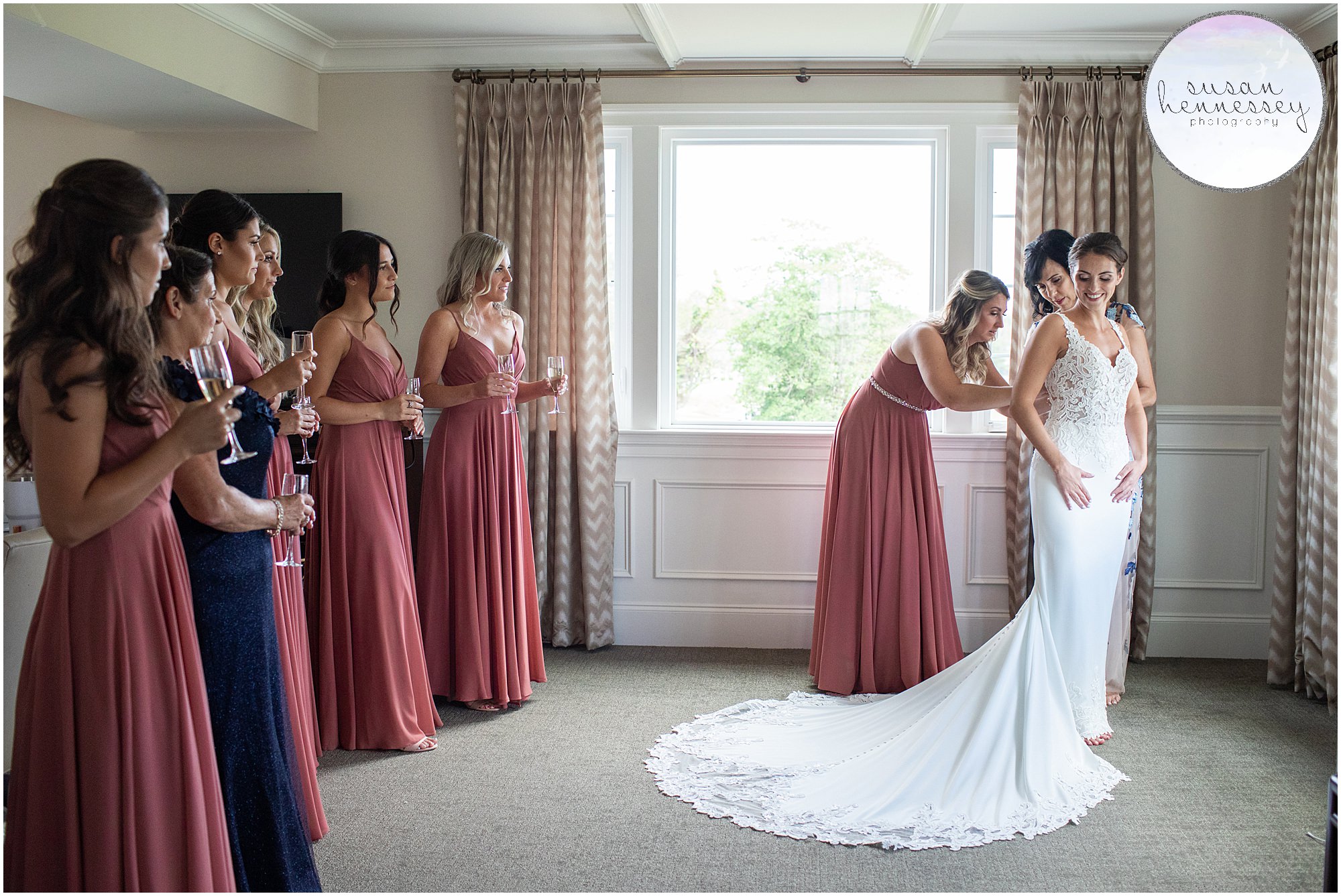 Susan Hennessey Photography Best of 2020 Weddings - Atlantic City Country Club wedding bride gets dressed