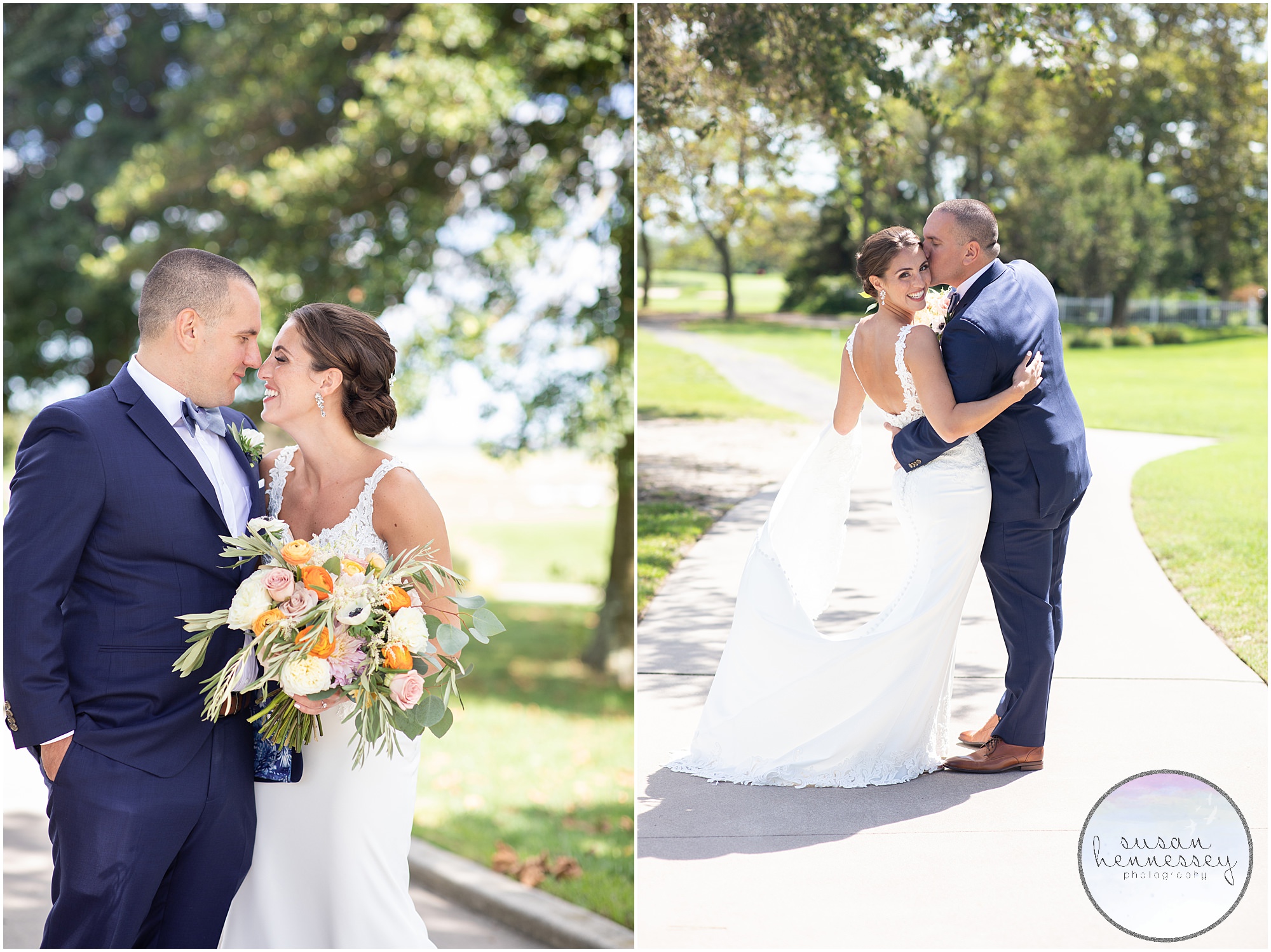 Susan Hennessey Photography Best of 2020 Weddings - Bride and groom portraits at Atlantic City Country Club wedding