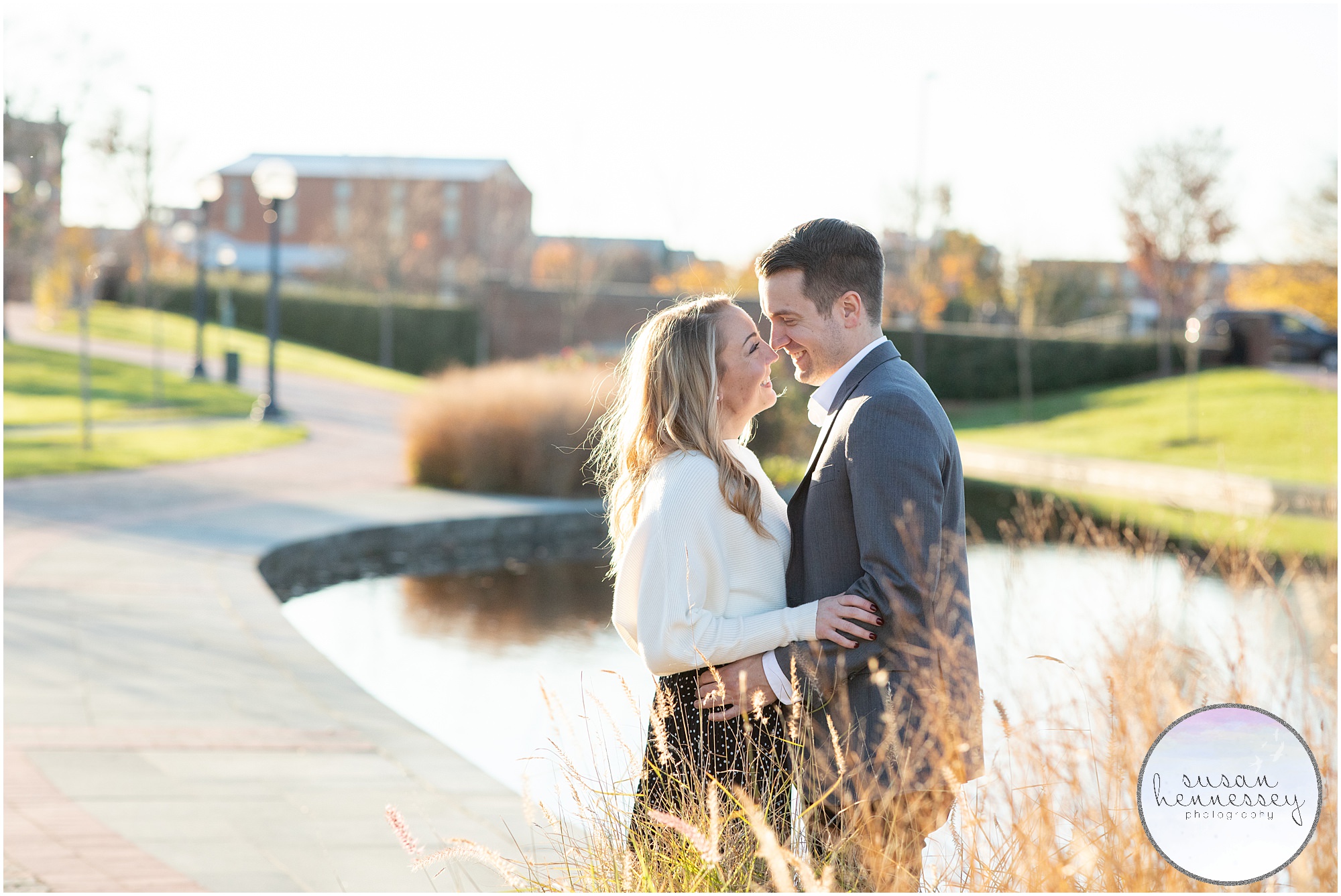 downtown Frederick engagement session near the breweries