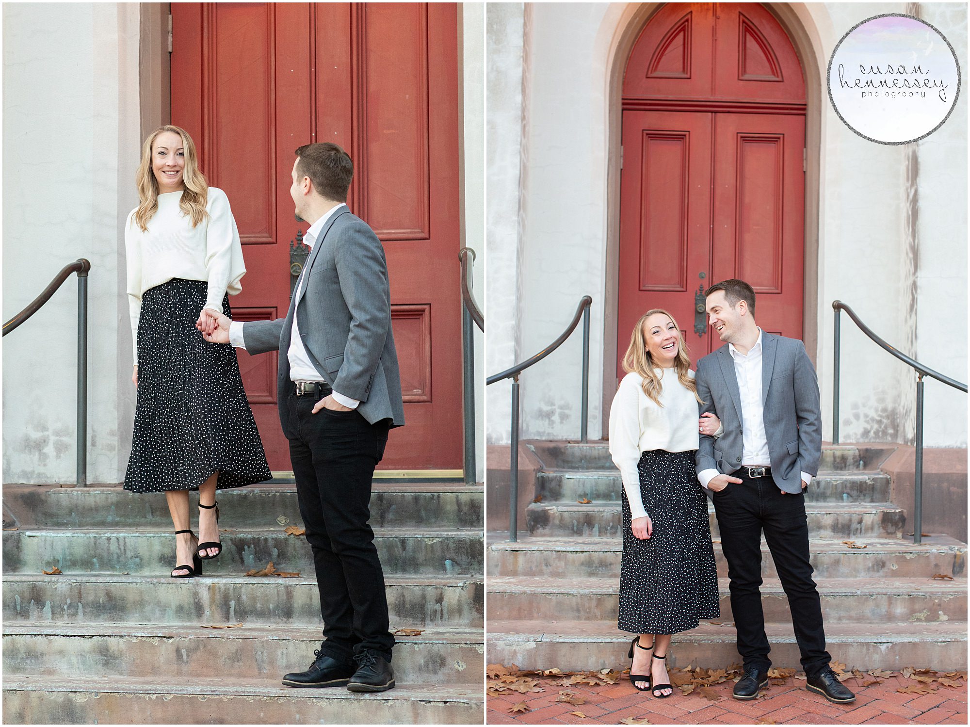 Kristen & Dave's Downtown Frederick Engagement Session 