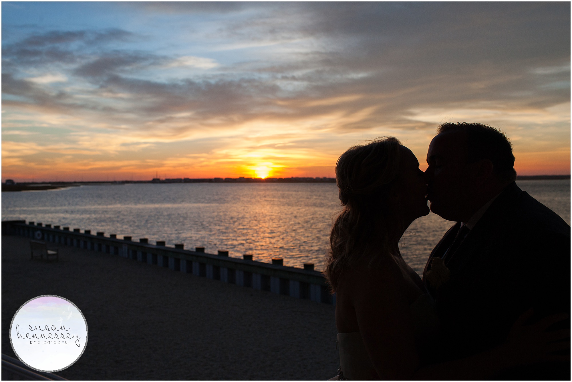 Avalon Yacht Club is one of the Best Jersey Shore Wedding Venues because of the stunning sunset views.