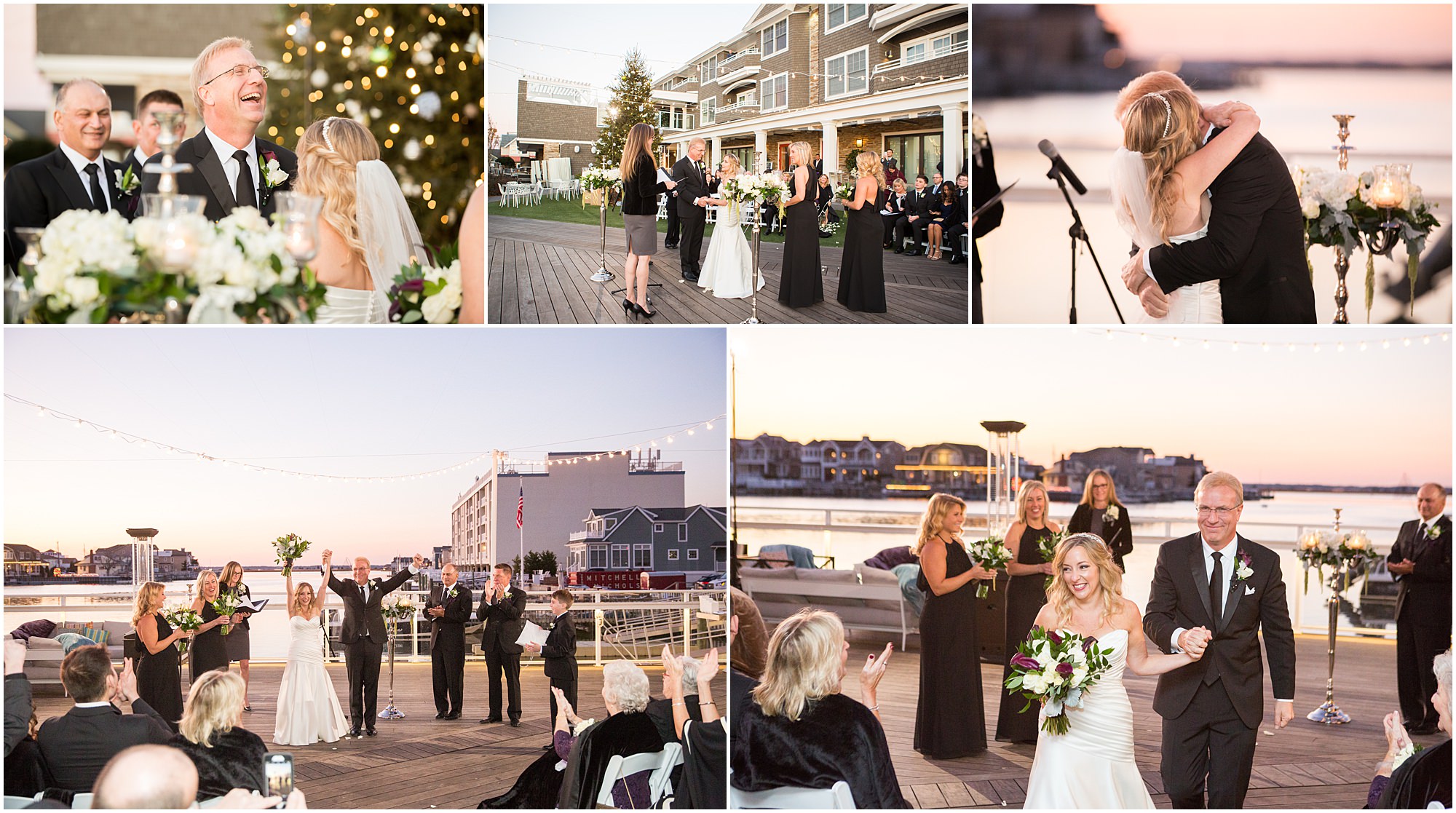 The outdoor ceremony space at the Reeds at Shelter Haven makes it one of the best Jersey Shore wedding venues