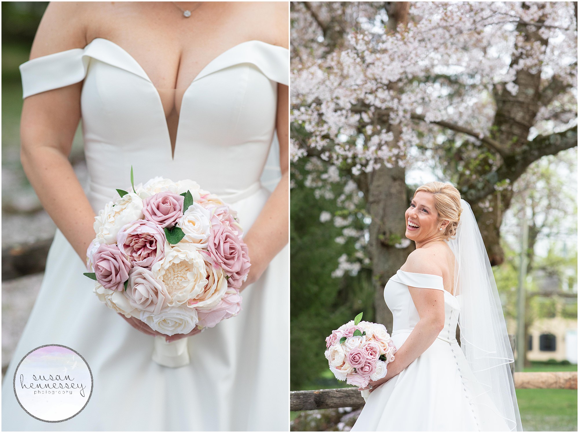 Planning a Micro Wedding? Erica and Alex had a dusty pink color scheme that was perfect for a Spring wedding.