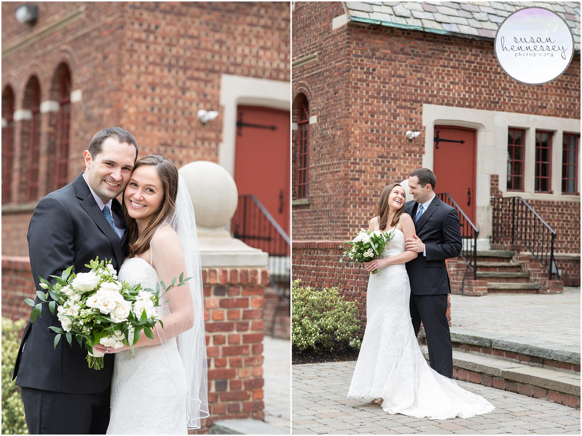 NJ Micro Wedding Portraits at Community House of Moorestown in South Jersey