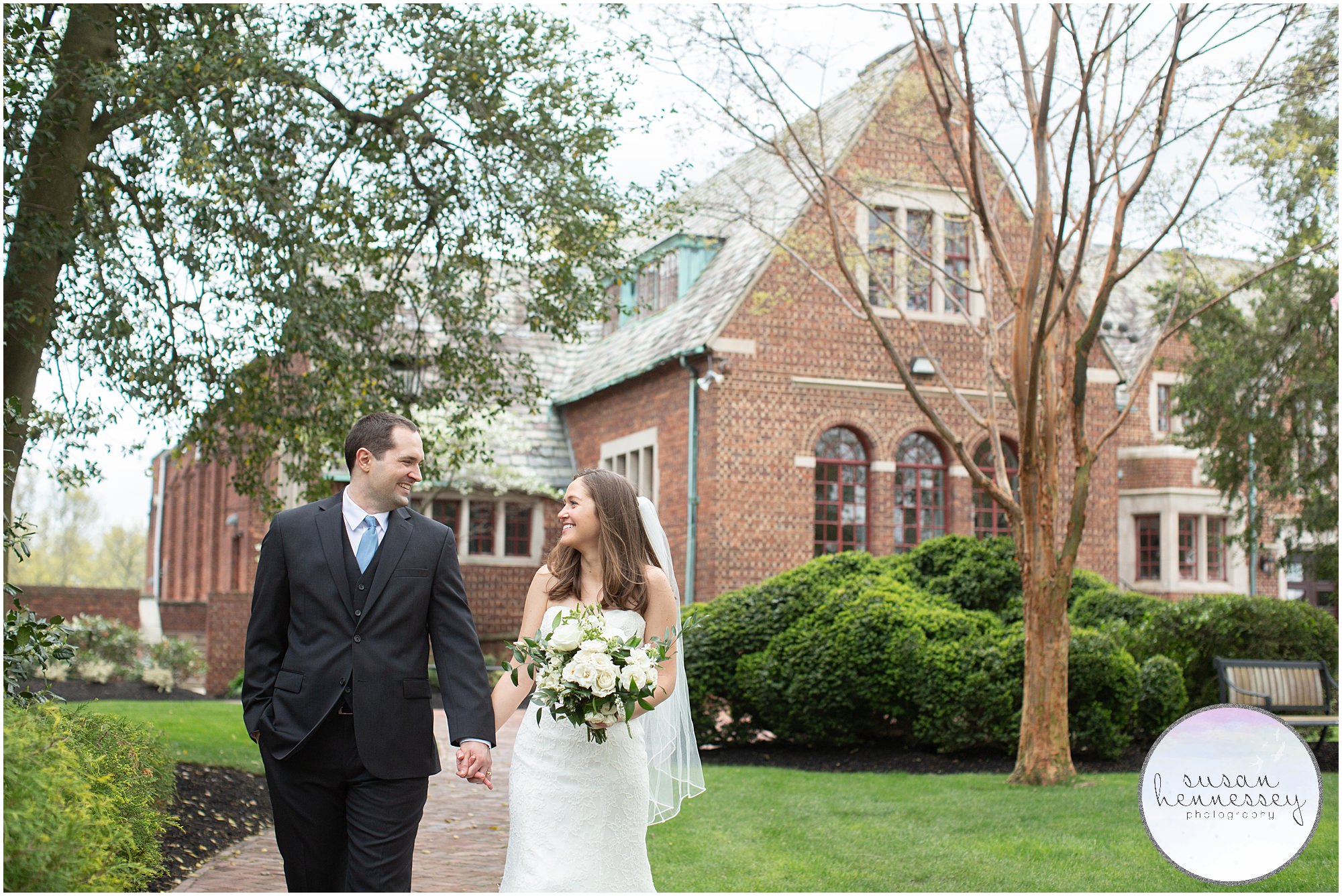 Bride & Groom Portraits at the Community House of Moorestown at NJ Micro Wedding