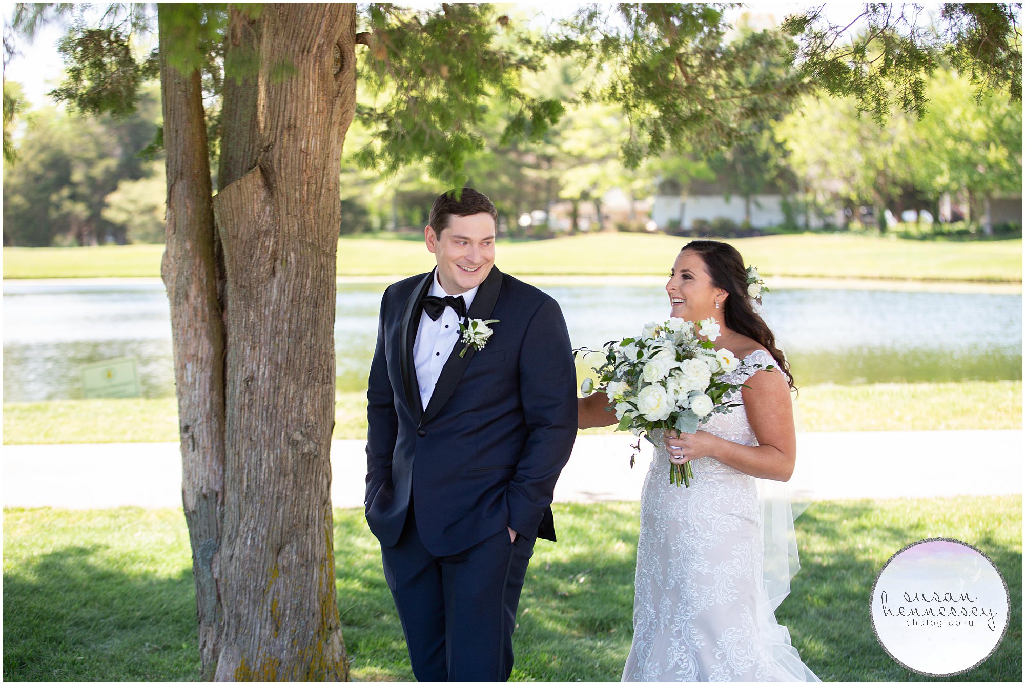 First look at Atlantic City Country Club Wedding