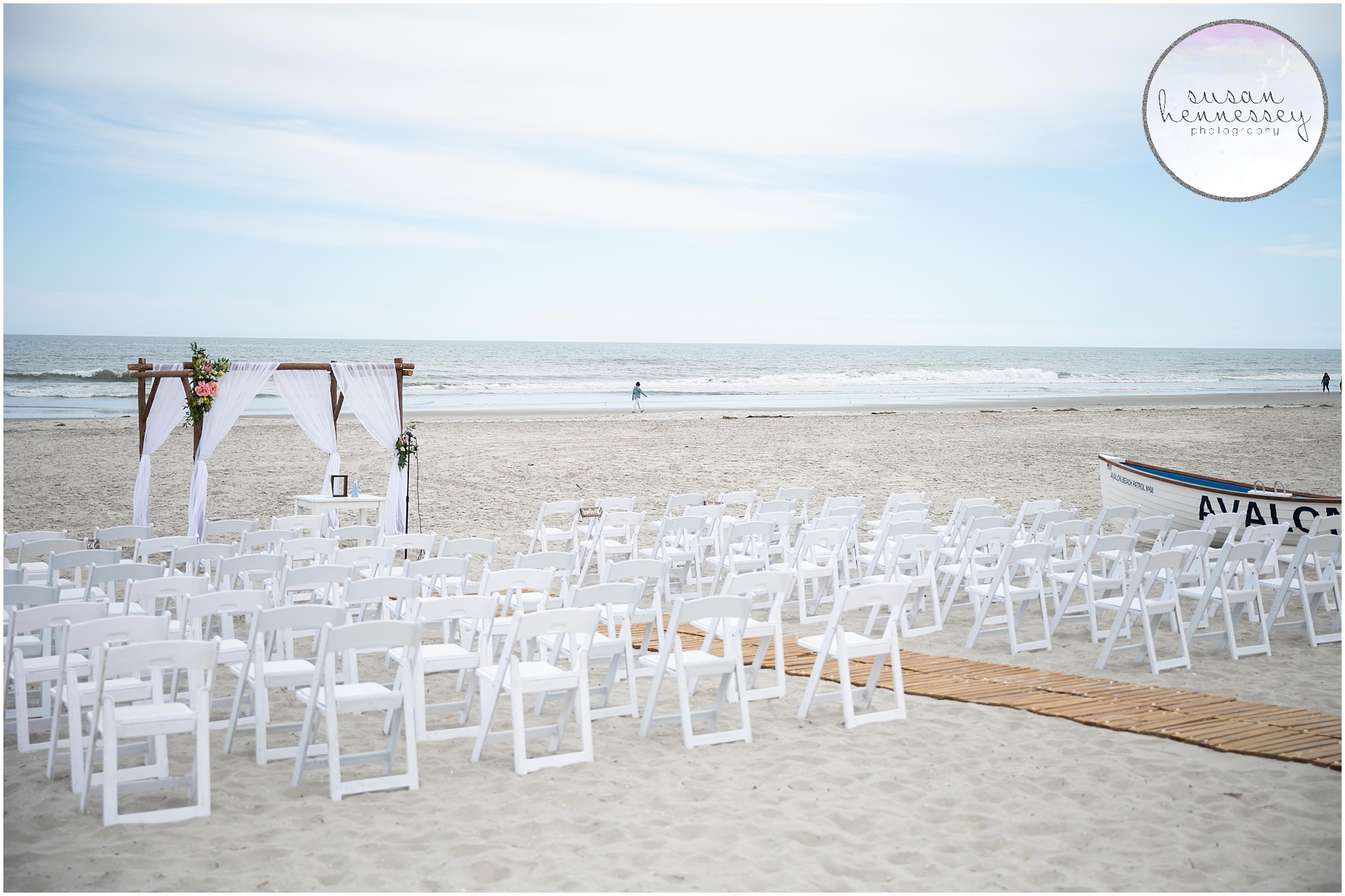 Beach ceremony at ICONA Avalon Wedding