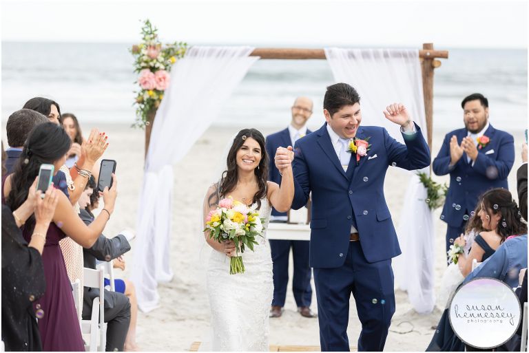 Bubble exit at ICONA Avalon Wedding ceremony