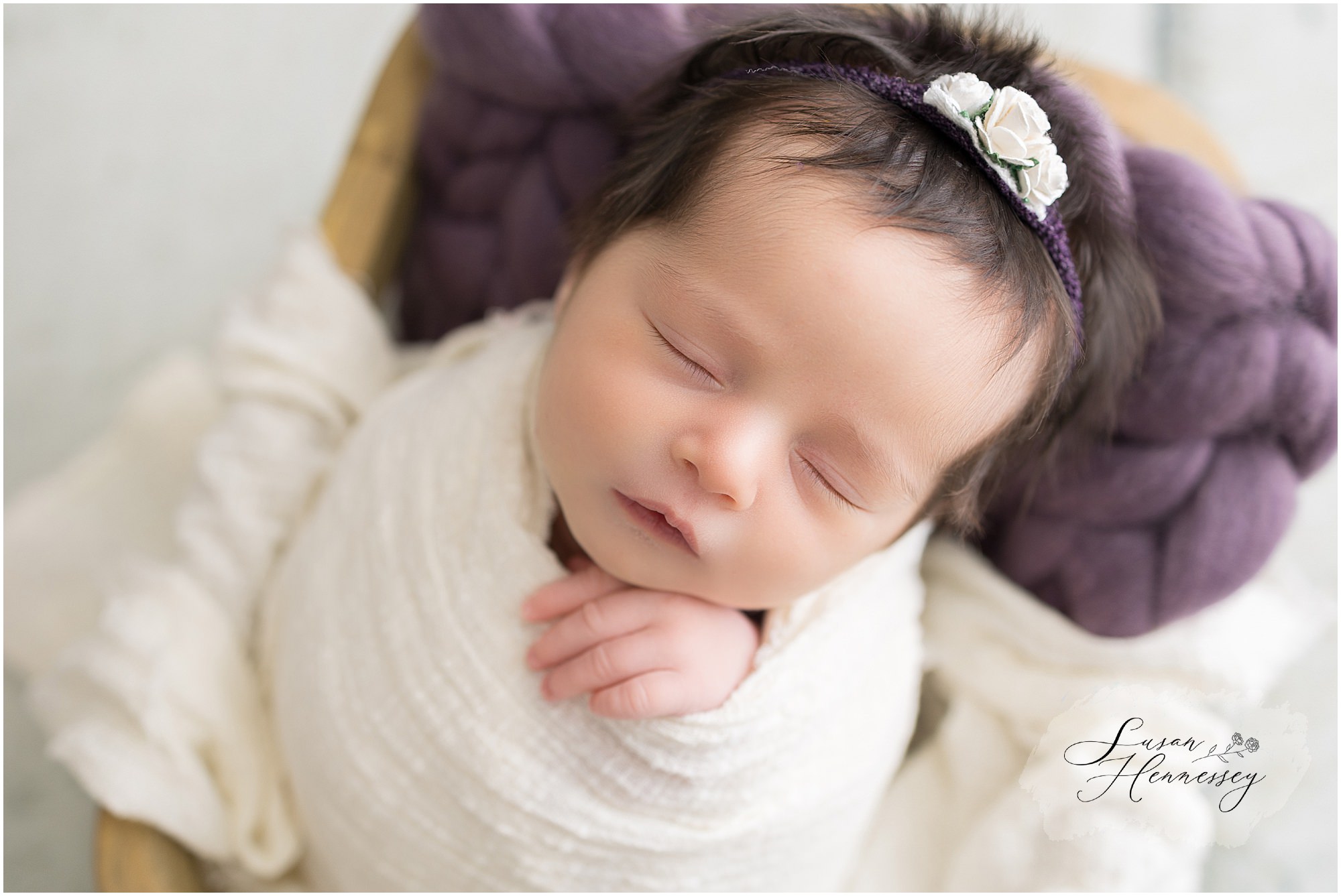 In Studio newborn photography by South Jersey newborn photographer, Susan Hennessey Photography. 