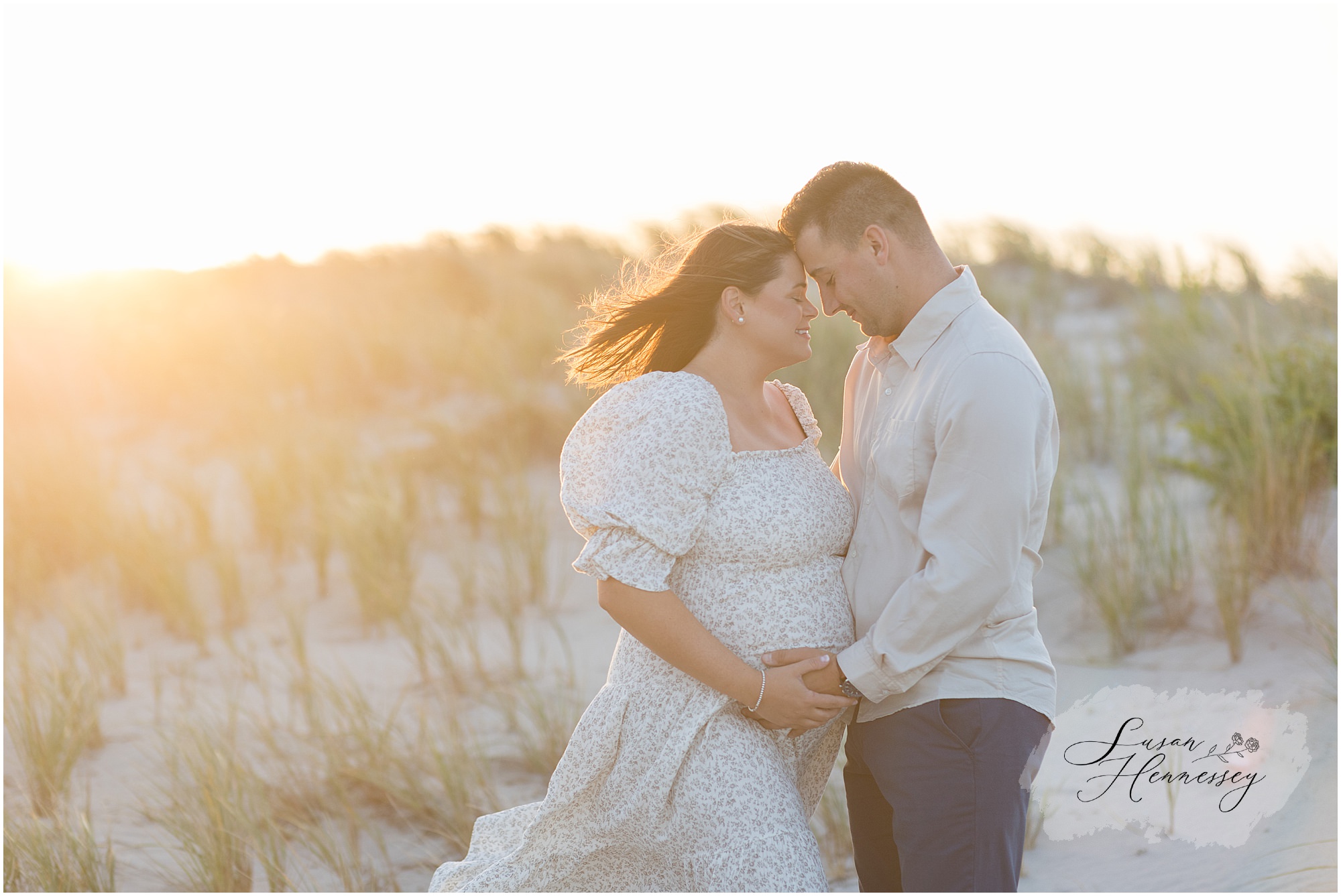 Sunset Beach Maternity Session photographed by Susan Hennessey Photography, South Jersey newborn photographer