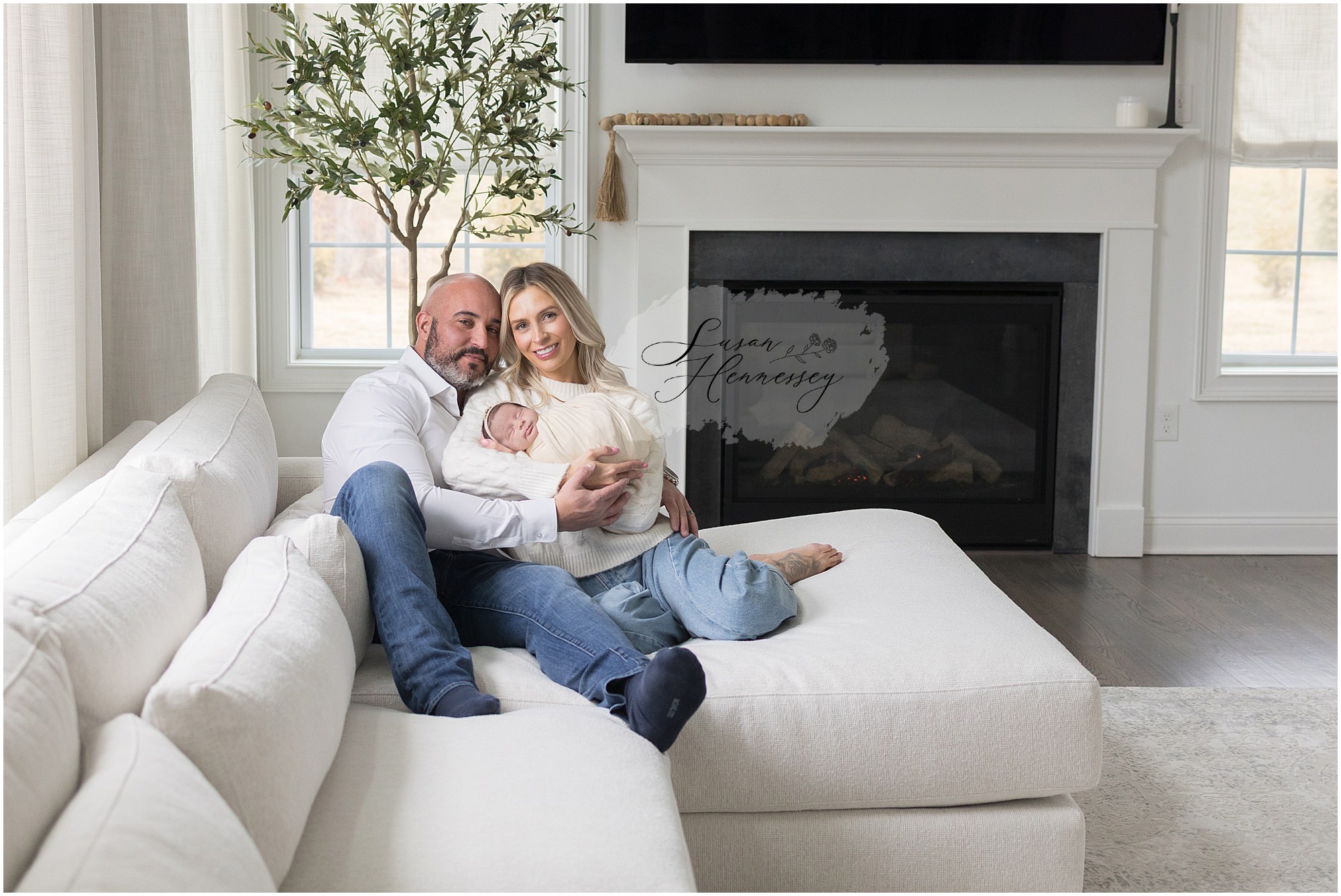 In-home newborn photography session in Moorestown NJ