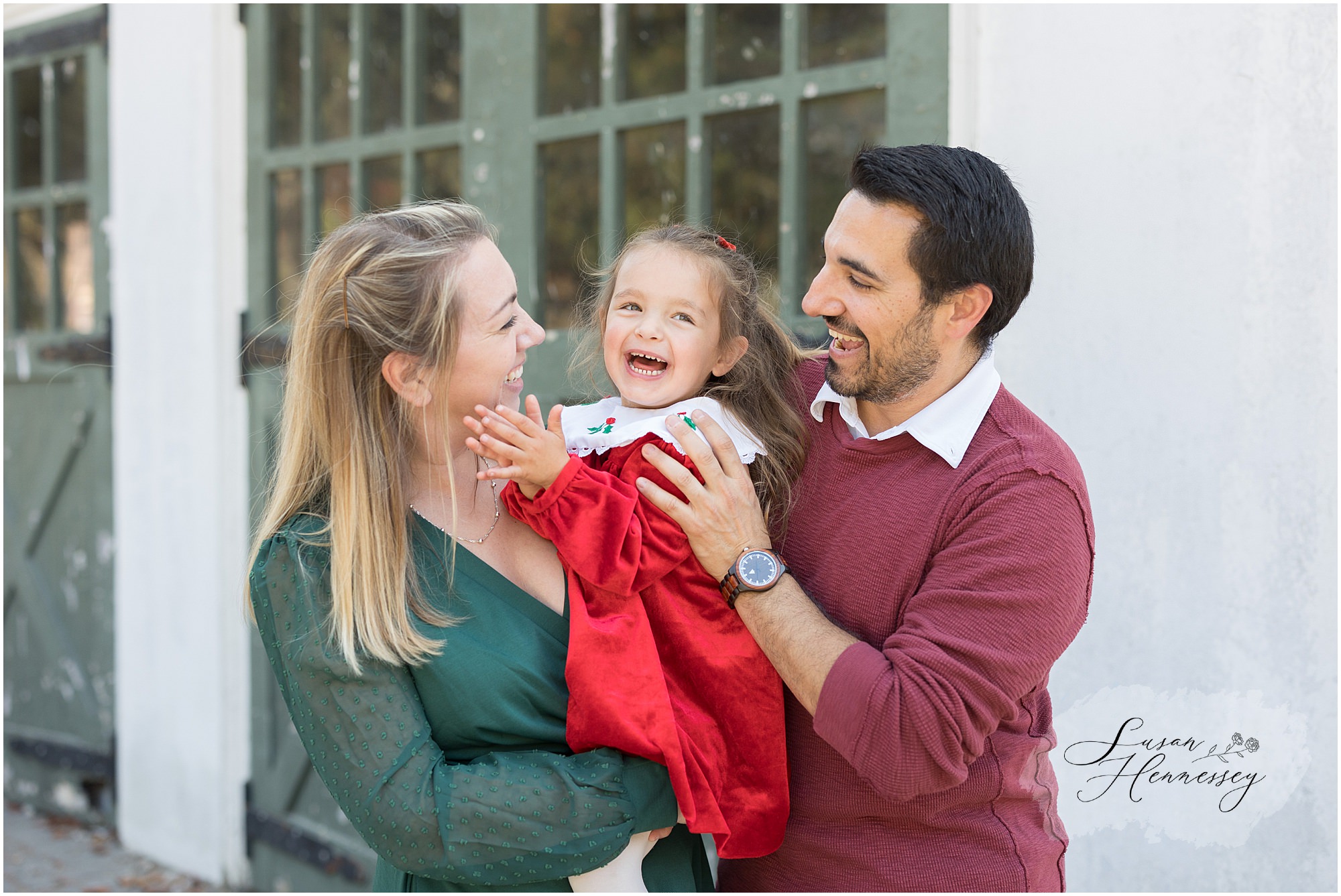 Early November fall family session in South Jersey before winter weather