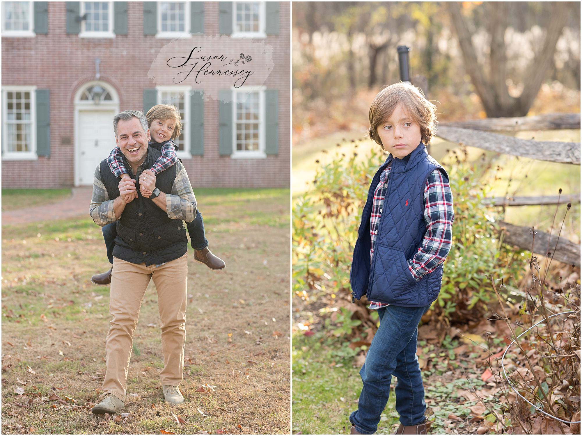 Cozy autumn family photography session in Moorestown NJ